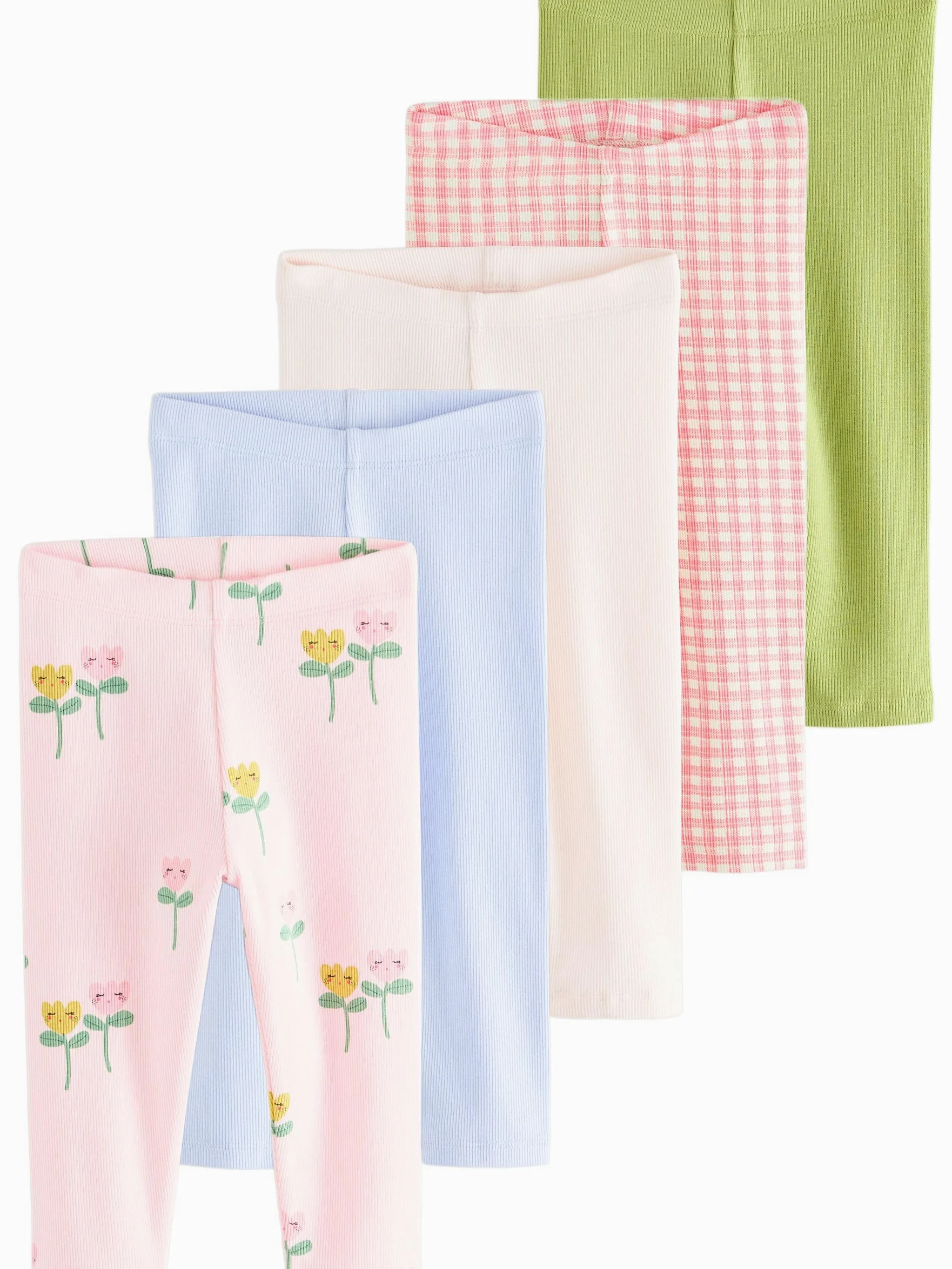 NEXT Fille Leggings côtelés, Lot de 5