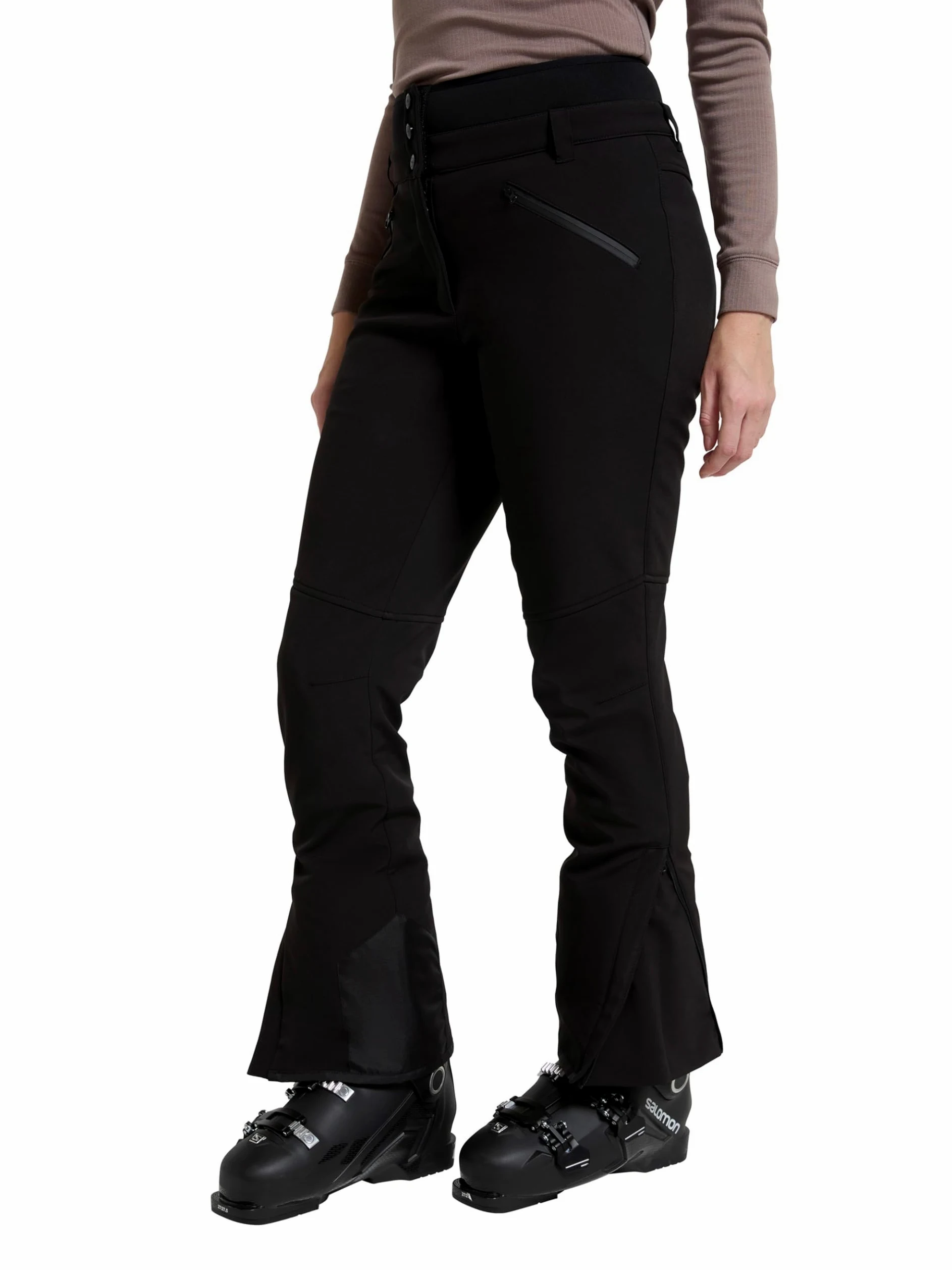 Mountain Warehouse Avalanche Pantalon de Ski Taille Haute Femme - Coupe ajustée - Salopette élégante et Robuste - Idéal pour Snowboard, traîneau et Ski, Hiver