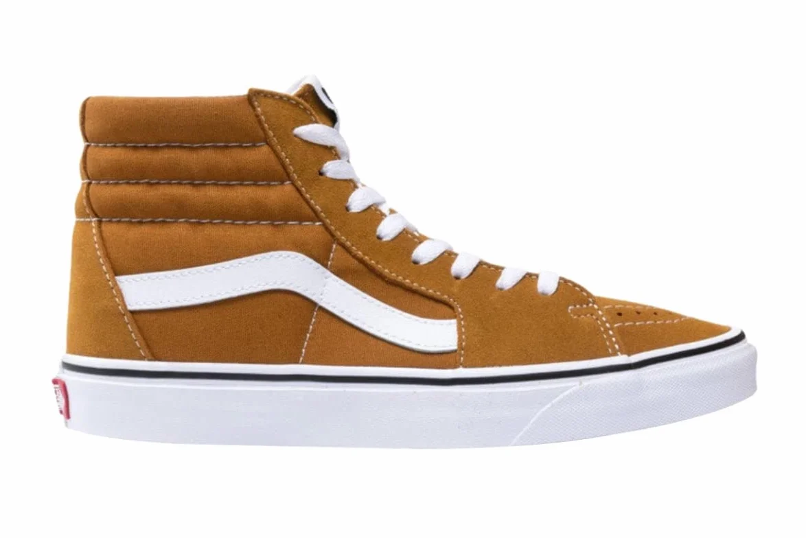 Vans Chaussures de skate unisexes, Marron doré/blanc véritable, 46 EU