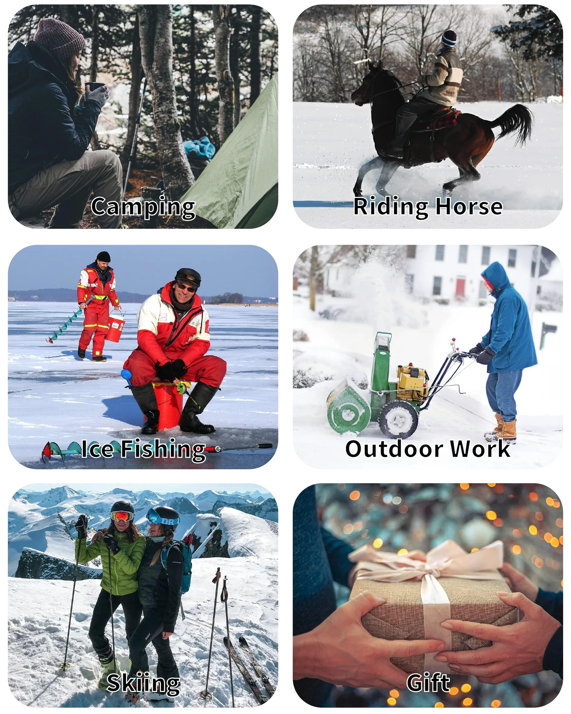 HEWINZE Polaire Gilet chauffant Femmes avec batterie incluse, veste chauffage usb, utilisée pour le ski, le camping, la pêche sur glace et d'autres activités de plein air.