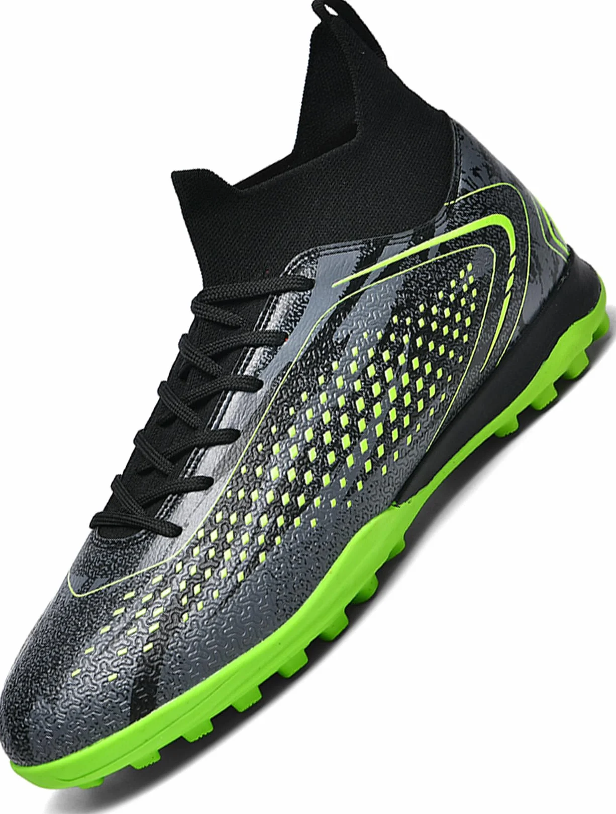 Donbest Chaussures de Football Garçon Crampons Enfant Chaussures de Futsal Fille Chaussures de Sport Antidérapants Adolescents