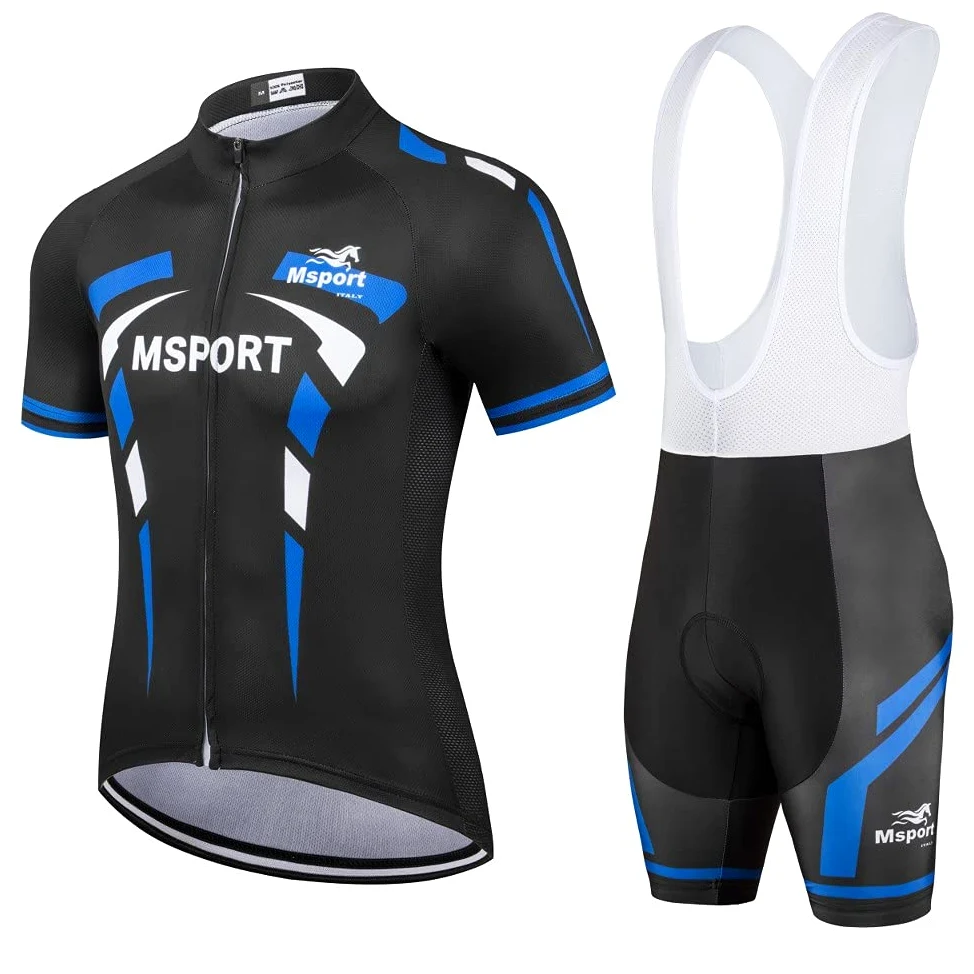 Vêtements de Cyclisme Respirants Séchage Rapide Maillot de Cyclisme Homme + Shorts 3D Gel Rembourré - Mod02B - 3XL