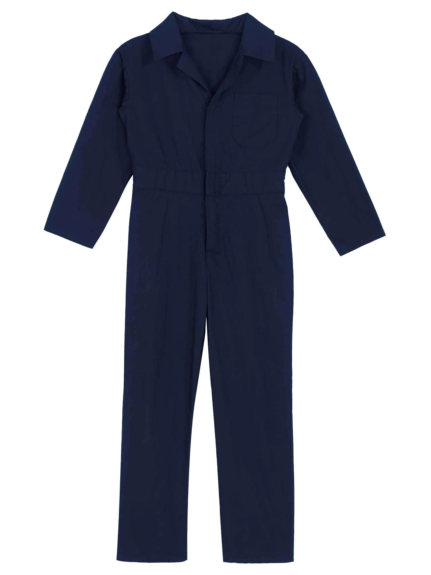 inhzoy Garçons Filles Combinaison Salopette de Travail Loisir Zippé/Bouton Vêtement de Travail Bodysuit de Sécurité pour Enfants Combinaison de Chaudière 6-16 Ans