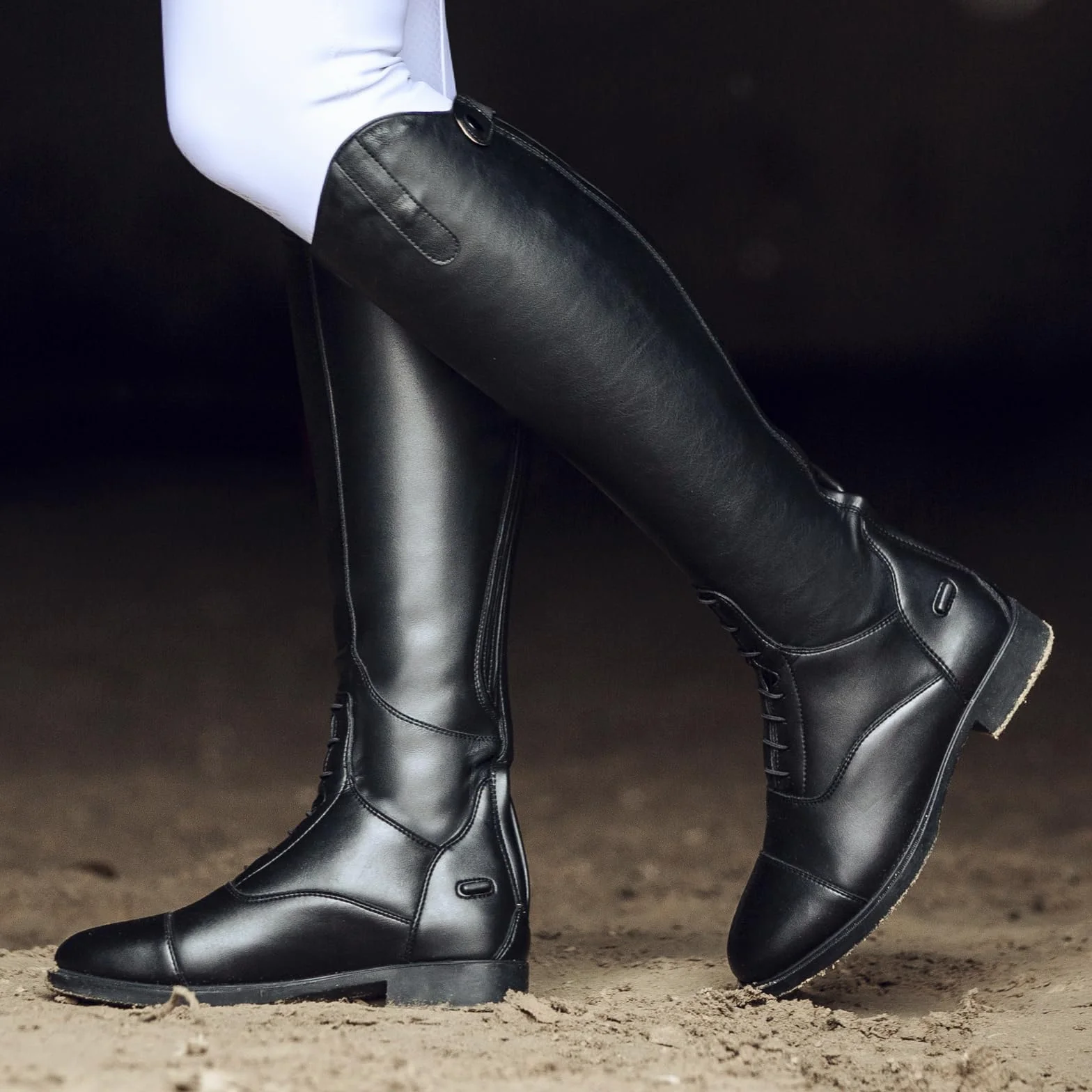 HORZE Femme Bottes d'équitation Rover, Aspect Cuir