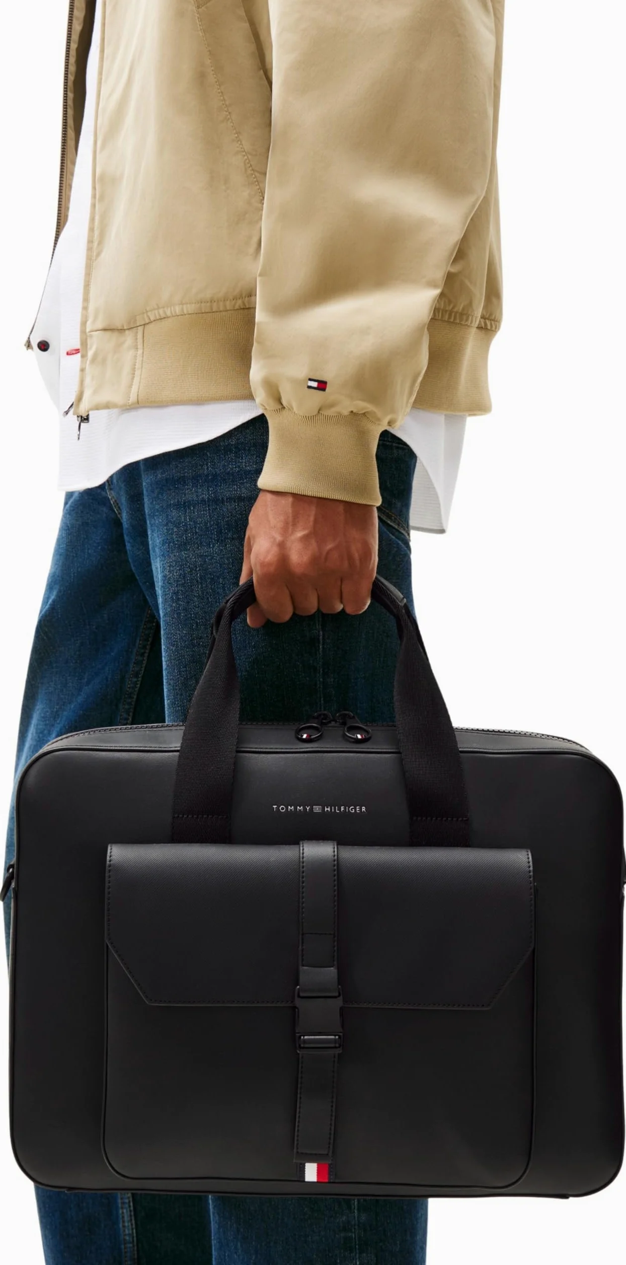 Tommy Hilfiger Men's Th Foundation Computer Bag Am0am13478, One Size