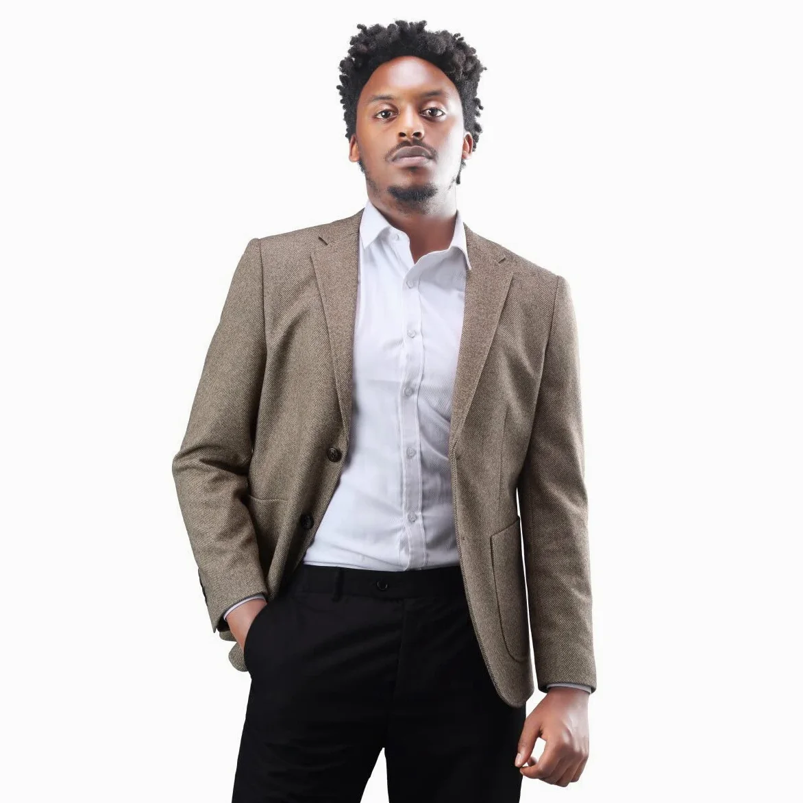 Allthemen Blazer Homme Casual Chic et Elegant Veste de Costume Slim Fit Deux Boutons Mariage