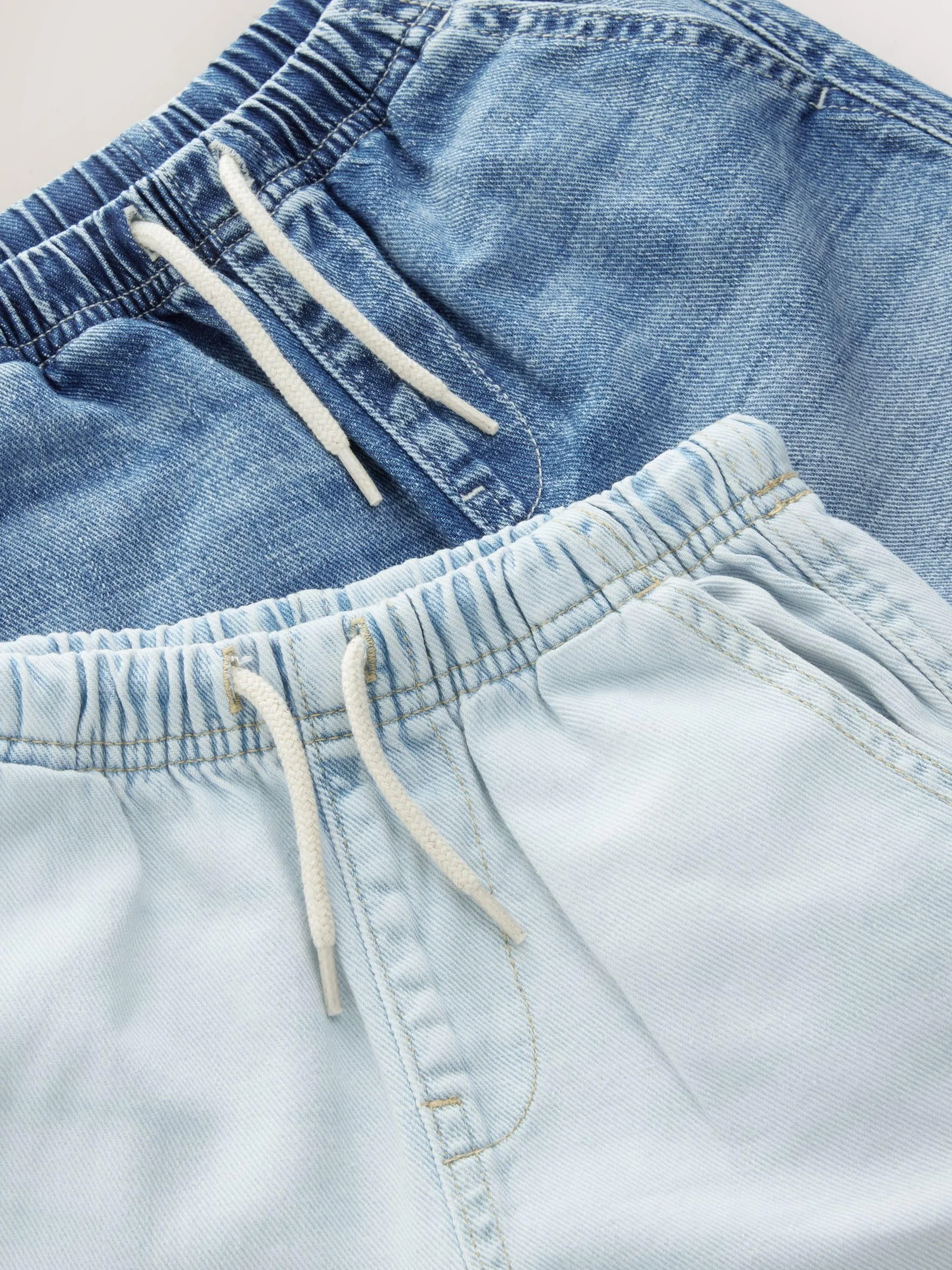 NEXT Garçon Bermuda en Denim à Enfiler, Lot de 2