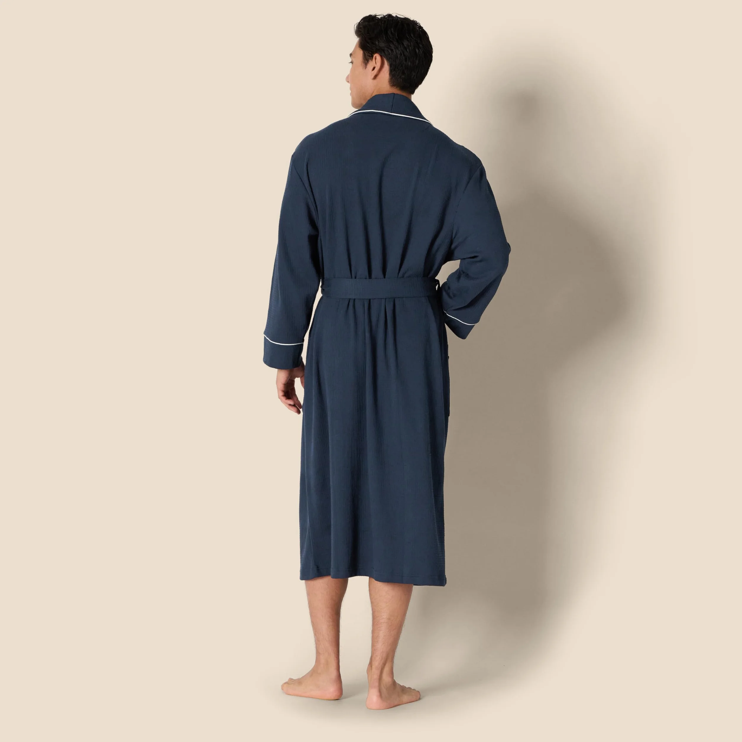 Amazon Essentials Homme Peignoir Léger et Gaufré (Disponible en Grandes Tailles et Grandes Longueurs)
