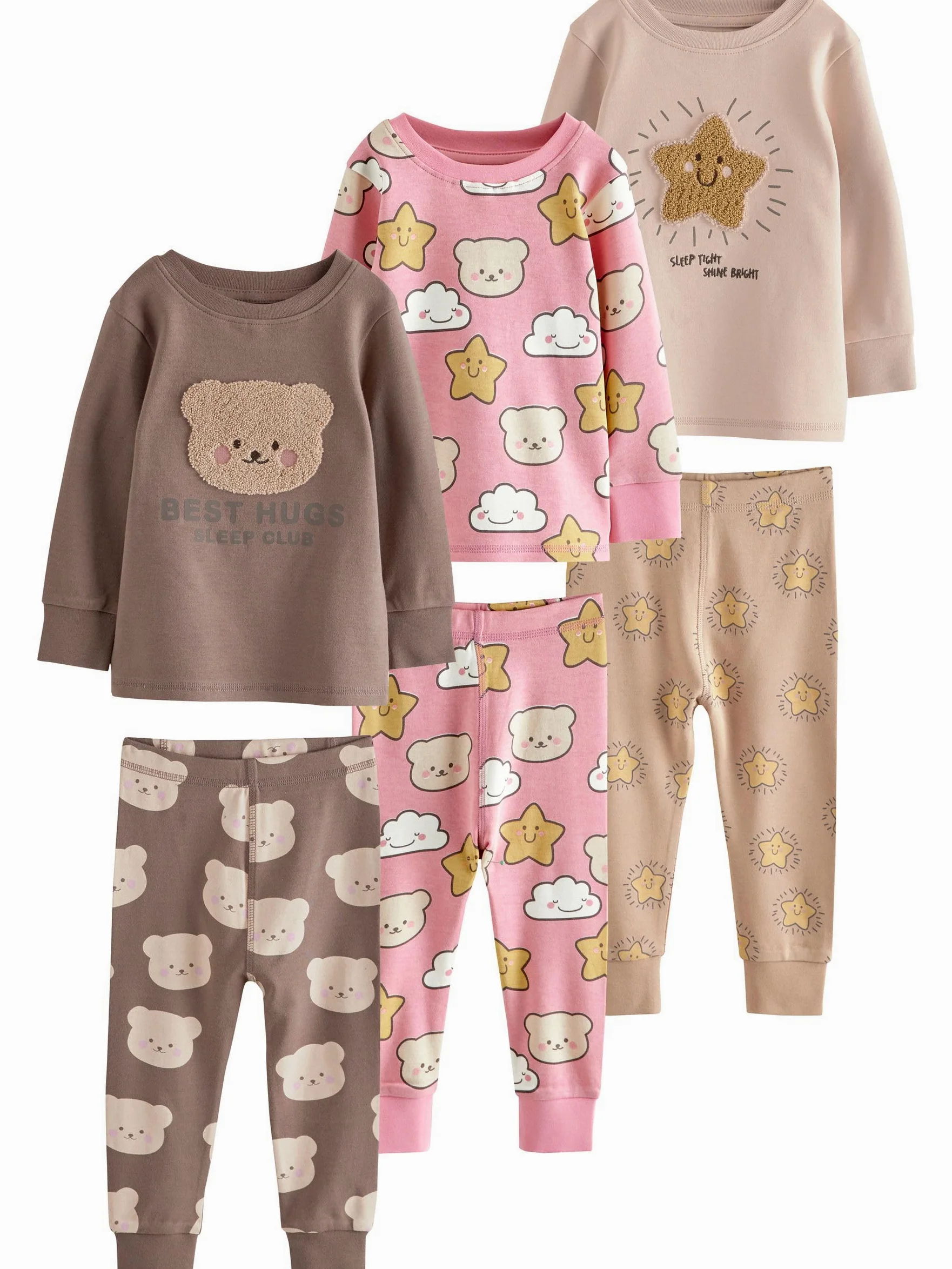NEXT Fille Pyjama Douillet, Lot de 3