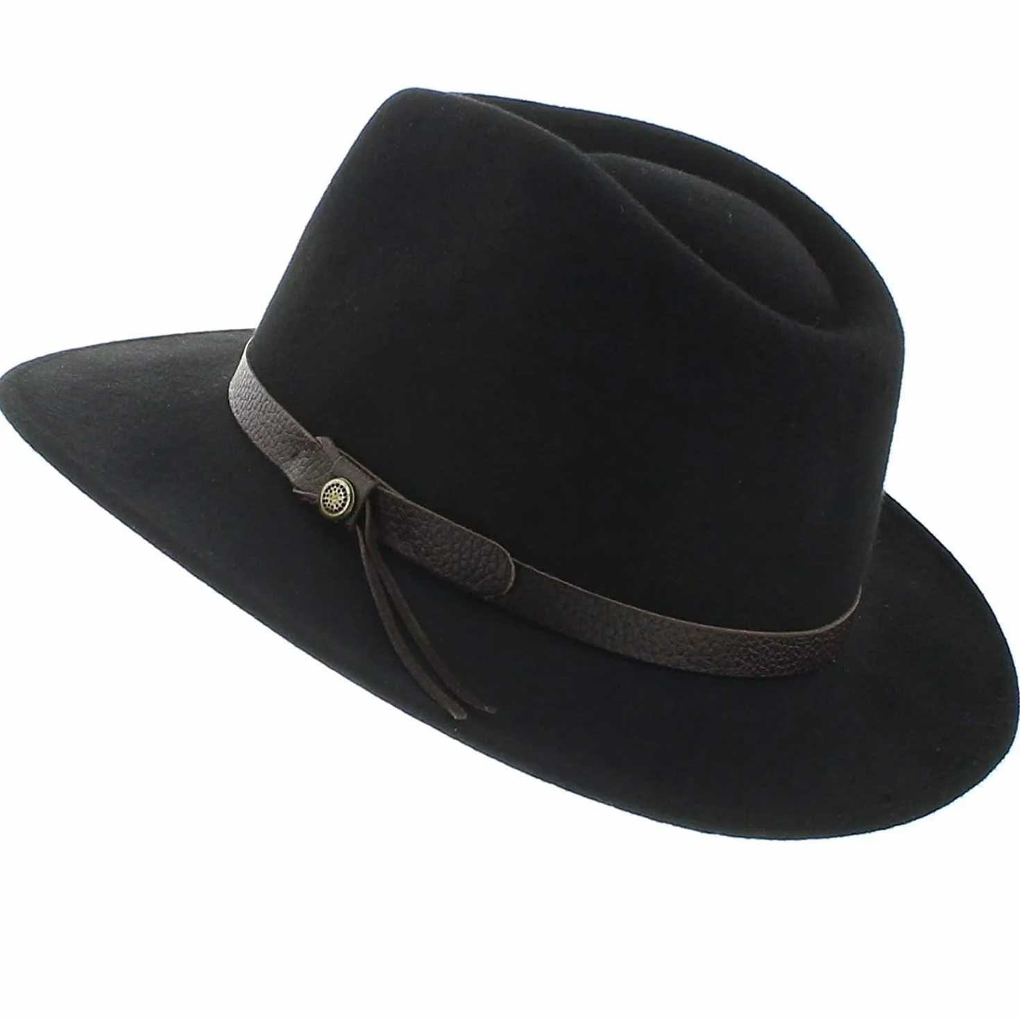 Chapeau Fedora - Feutre imperméable - Amance - Noir