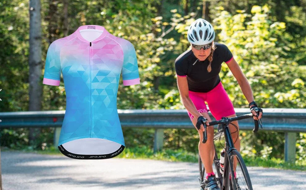 Maillot de cyclisme à manches courtes pour femme, taille S à 3XL
