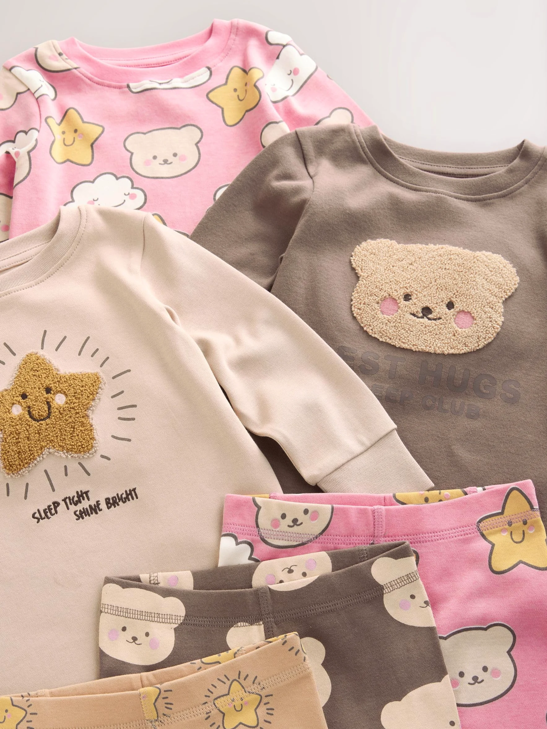 NEXT Fille Pyjama Douillet, Lot de 3