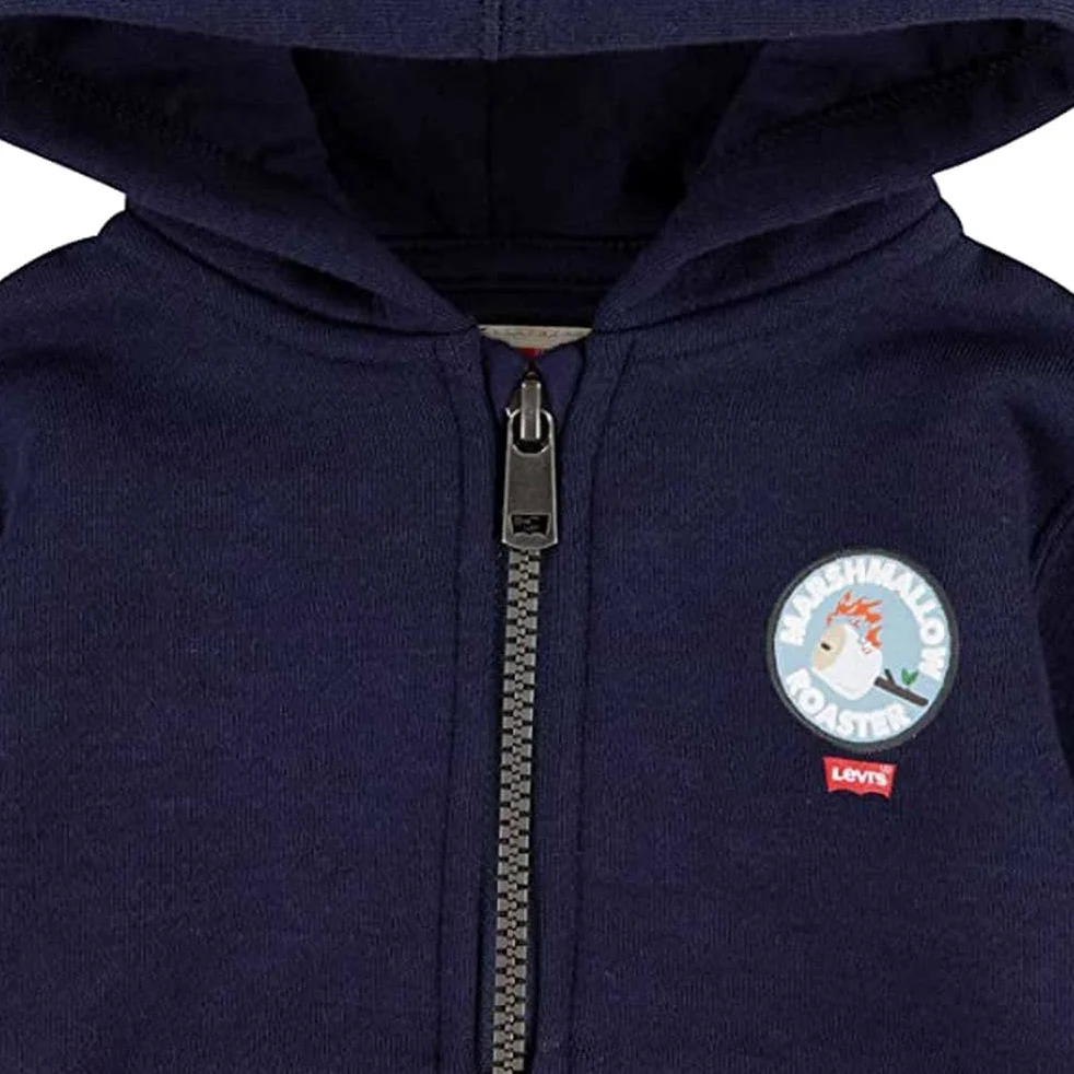 Levi's Lvb Full Zip Badge Hoodie 6ef782 Sweat à Capuche entièrement zippé Bébé garçon