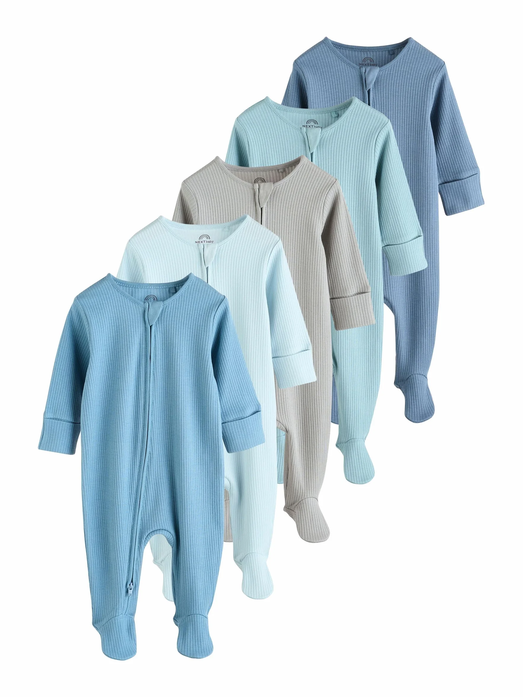 NEXT Bébé garçon Dors-Bien à Zip Double-Sens, Lot de 5