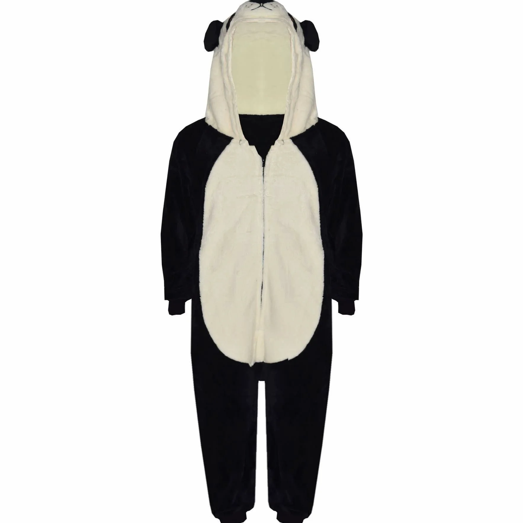 A2Z 4 Enfants Filles Garçons Polaire Combinaison Une Pièce À Capuche Animal Super Doux Panda Combinaison Pyjama Journée Mondiale du Livre Costume Cadeau pour Enfants Filles et Garçons 2-13 Ans