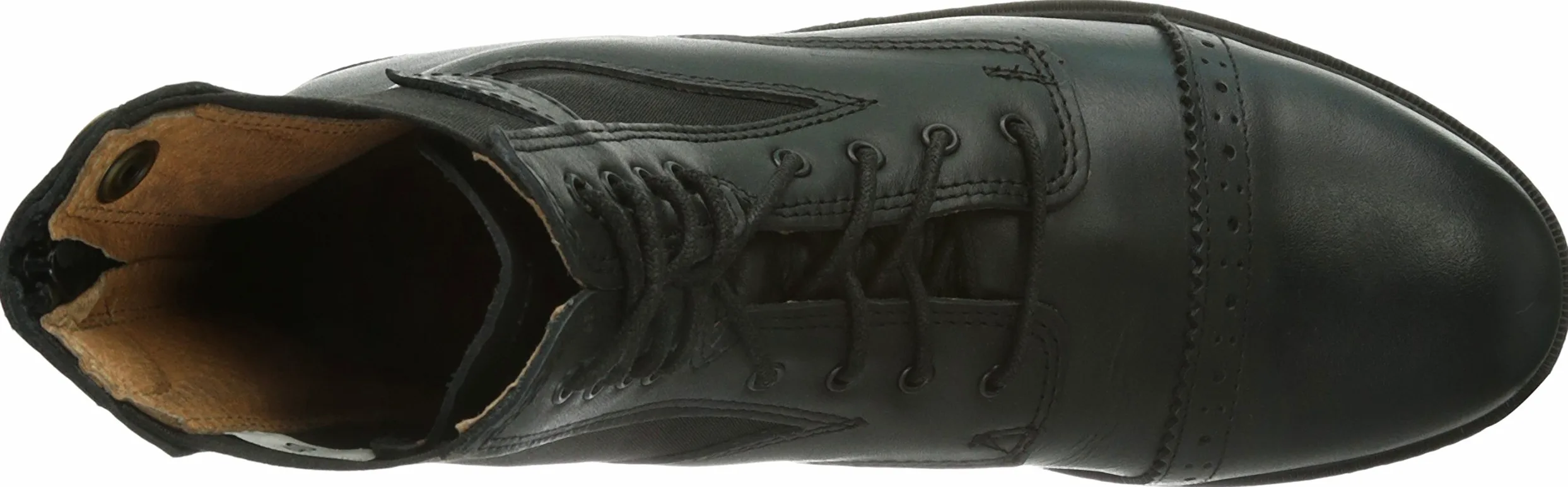 Kerbl Schnürstiefelette Monaco Glattleder, Schwarz GR. 40, Bottes d'équitation pour Femme - Noir - Schwarz (Schwarz; 19-0303), 40 EU