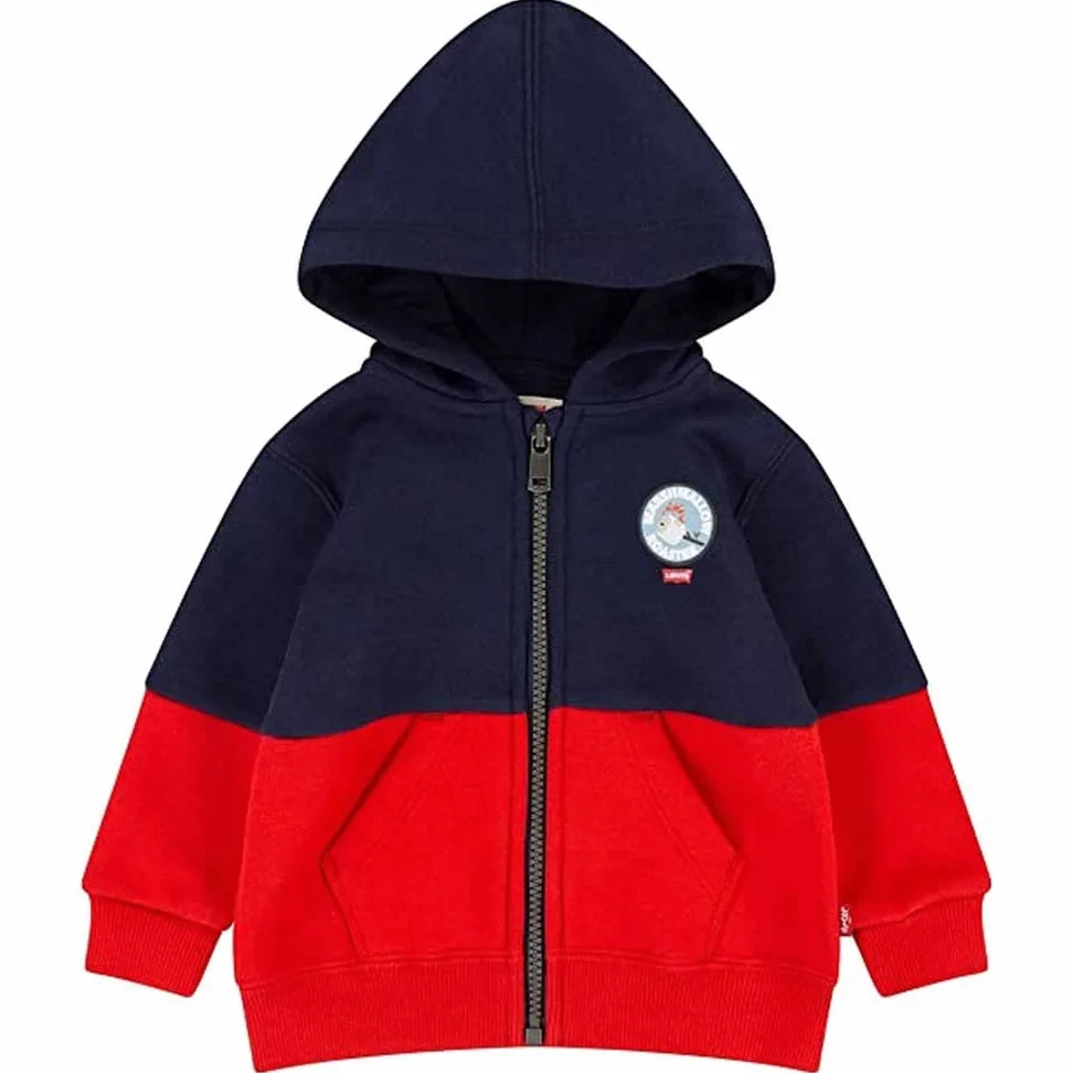 Levi's Lvb Full Zip Badge Hoodie 6ef782 Sweat à Capuche entièrement zippé Bébé garçon