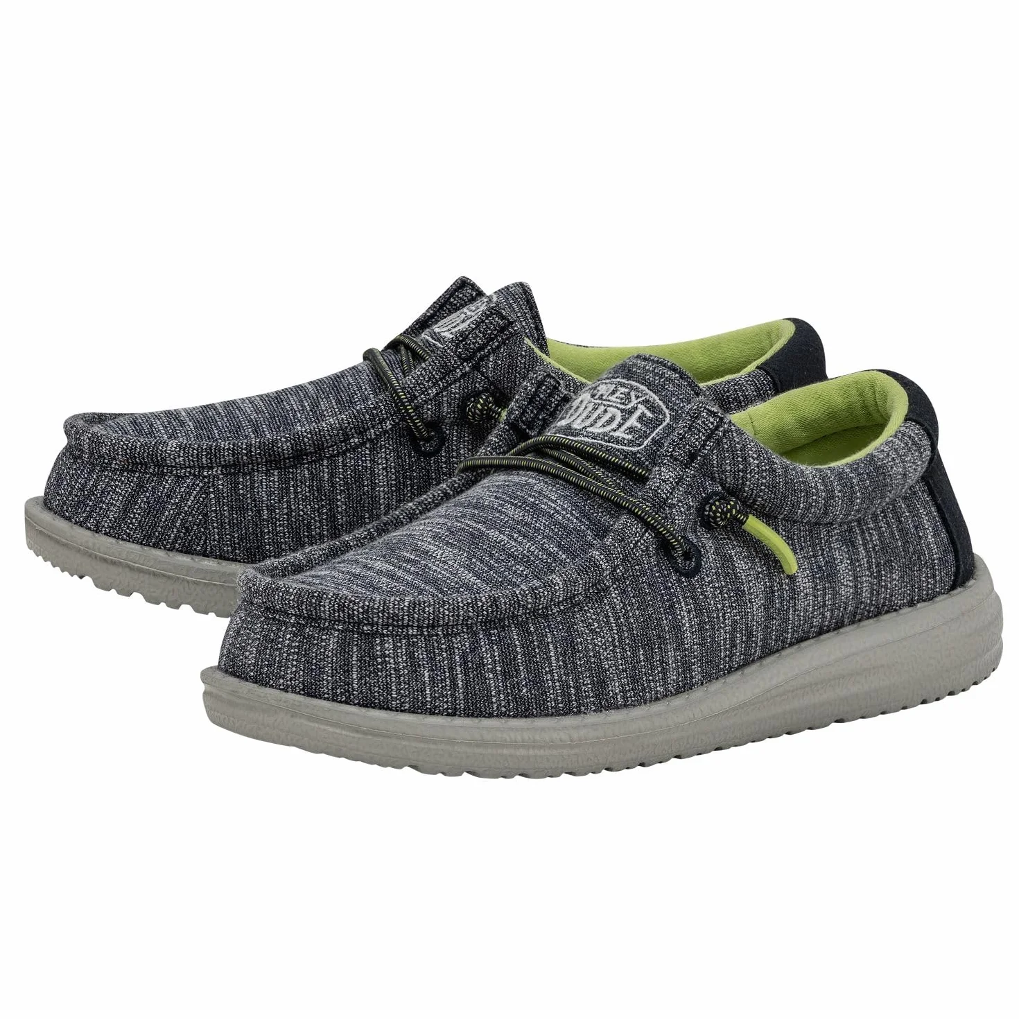 HEYDUDE Garçon Wally Youth Stretch MOC Toe Shoes