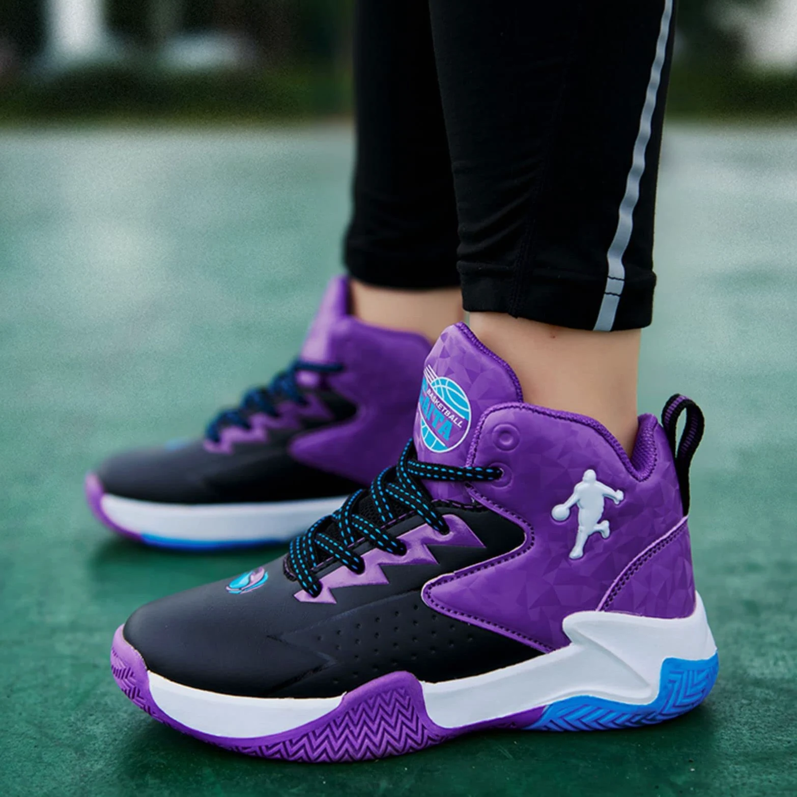 Chaussures de Basket - Ball pour Enfants légères et Confortables Sneakers Chaussures de Course