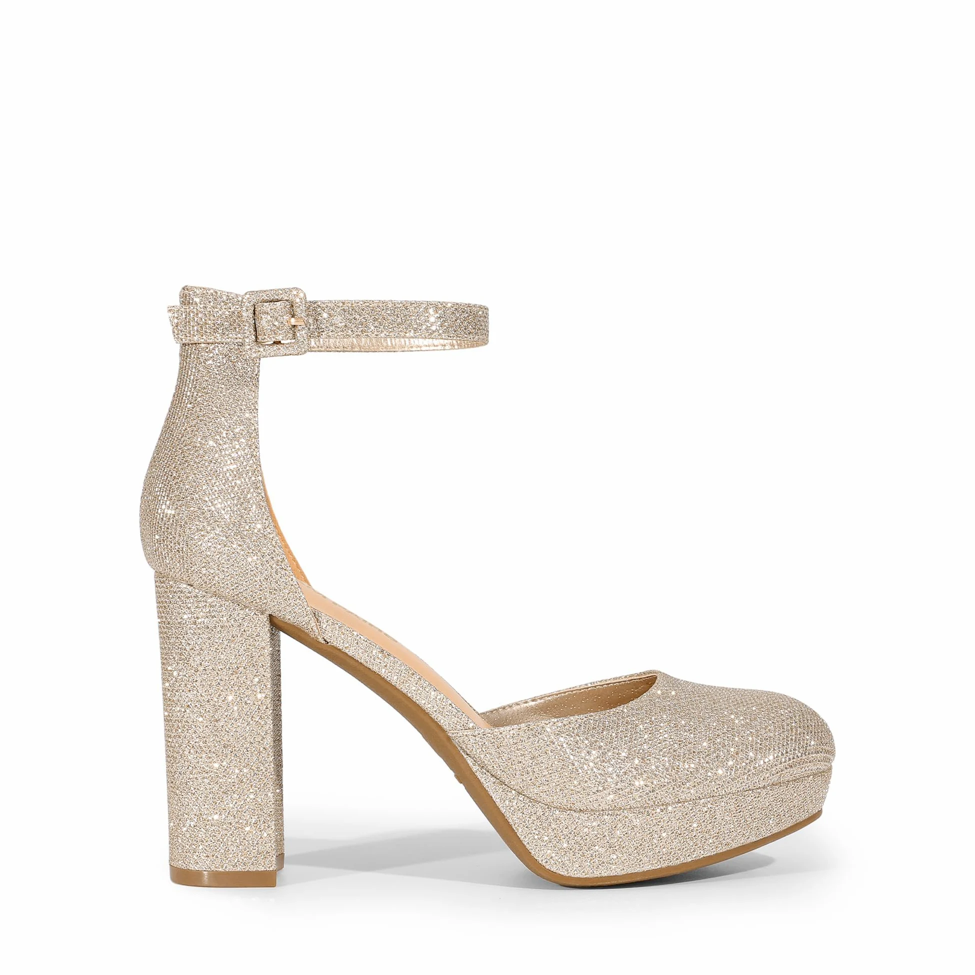 DREAM PAIRS Escarpins Femme Plateforme Talon Bloc Haut Mary Jane Style Chic Mode Soirée Mariage Bureau