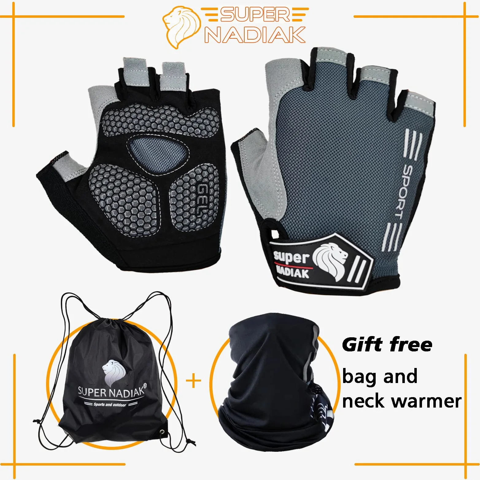 Gants de vélo-Gants Cycliste Half Finger-Accessoires de vélo-City Bike,Mountain Bike,BMX,Road Bike
