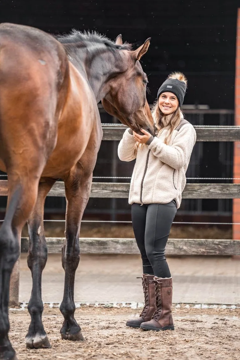 SUEDWIND FOOTWEAR Bottes d'hiver « Galway » | Bottes en cuir | Dessus en cuir robuste | Doublure | Imperméable | Bottes d'extérieur | Bottes d'extérieur | Bottes d'écurie | Équitation