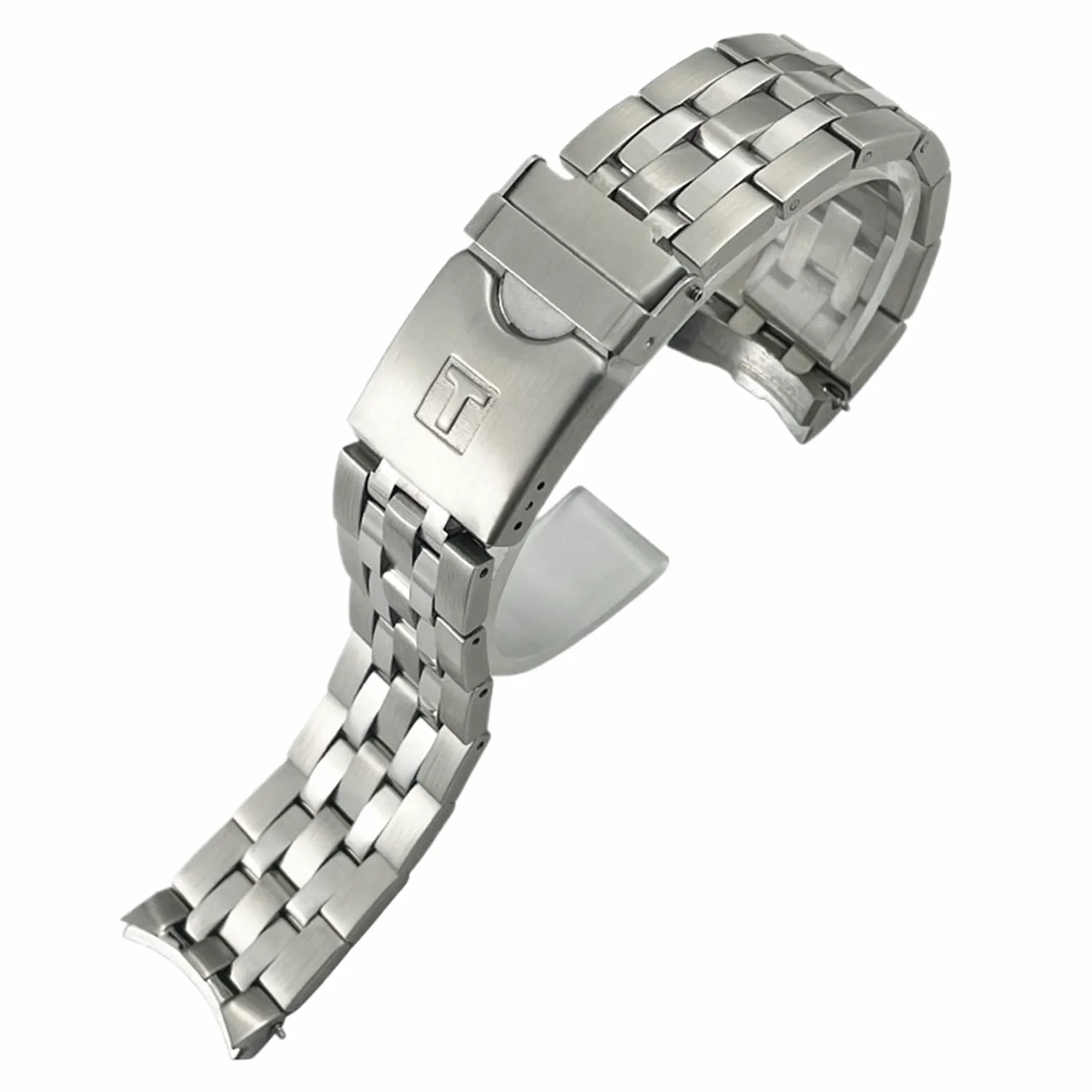 Bracelet de montre en acier inoxydable solide, 22mm 21mm, pour Tissot Seastar T120417 T120407 T120, bracelet de montre en argent, pièces de montre