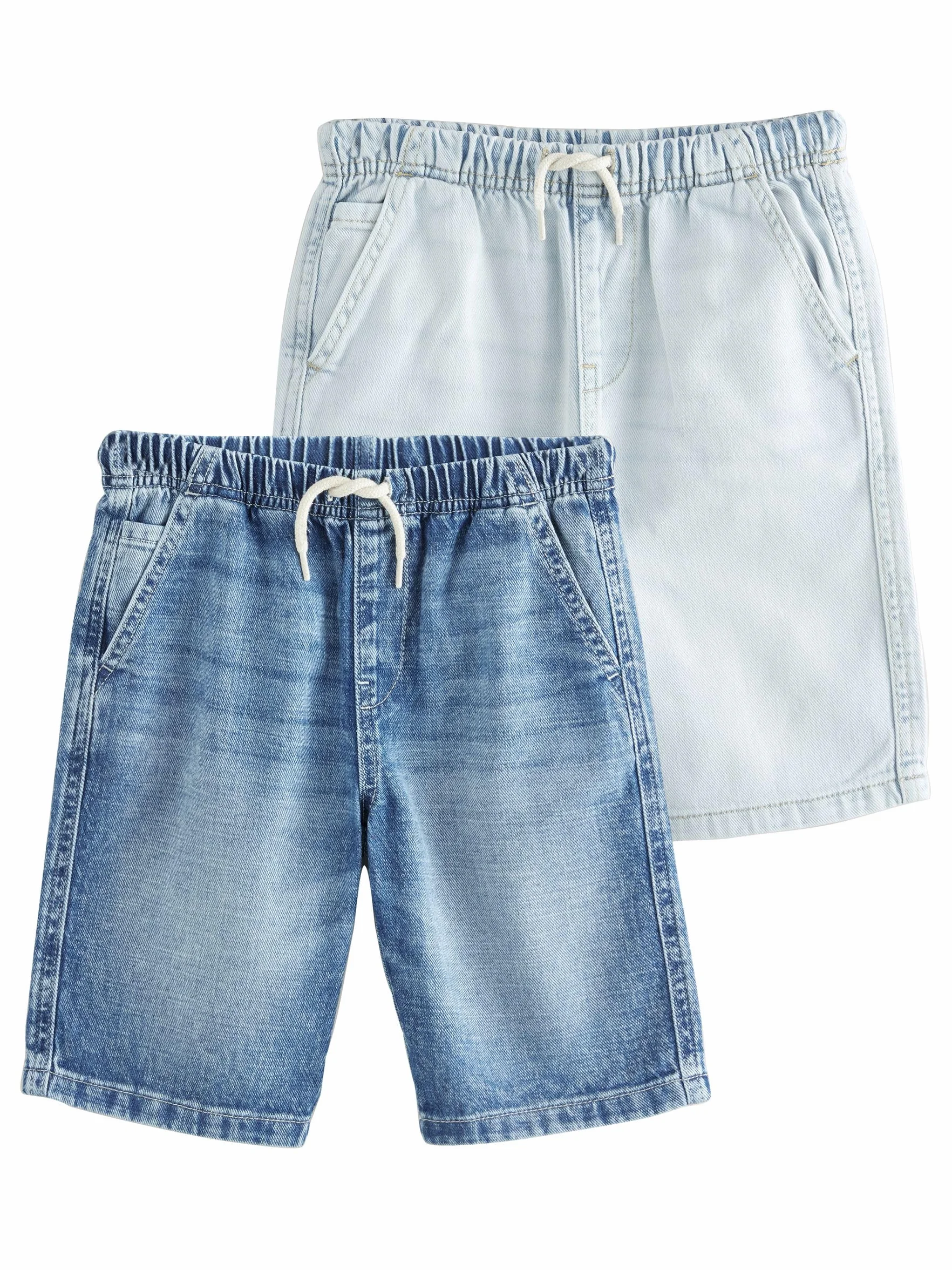 NEXT Garçon Bermuda en Denim à Enfiler, Lot de 2