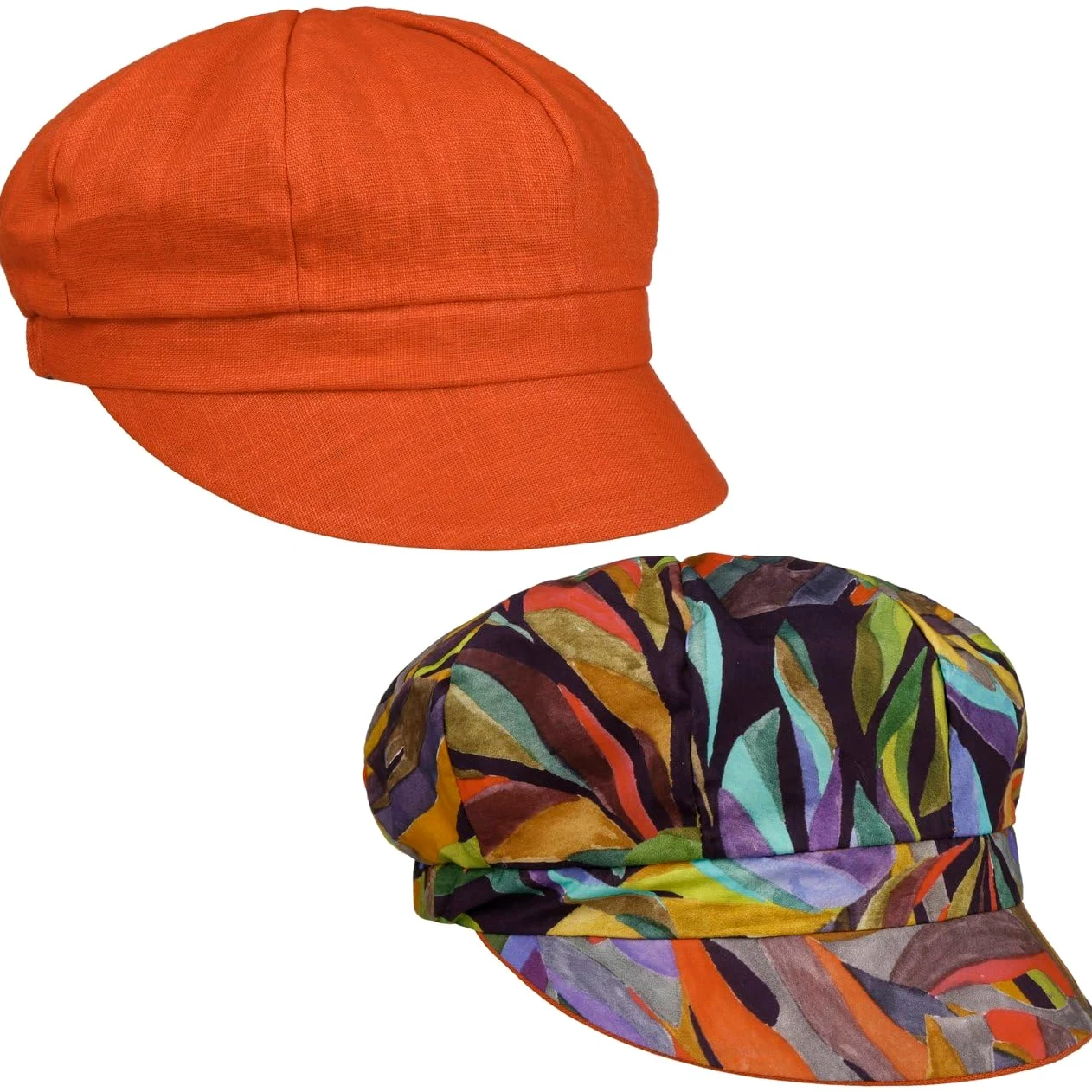 Lipodo Casquette Gavroche Reversible Vermadia Femme - Made in Italy Newsboy Baker Boy avec Visiere, Visiere Ete Printemps-ete