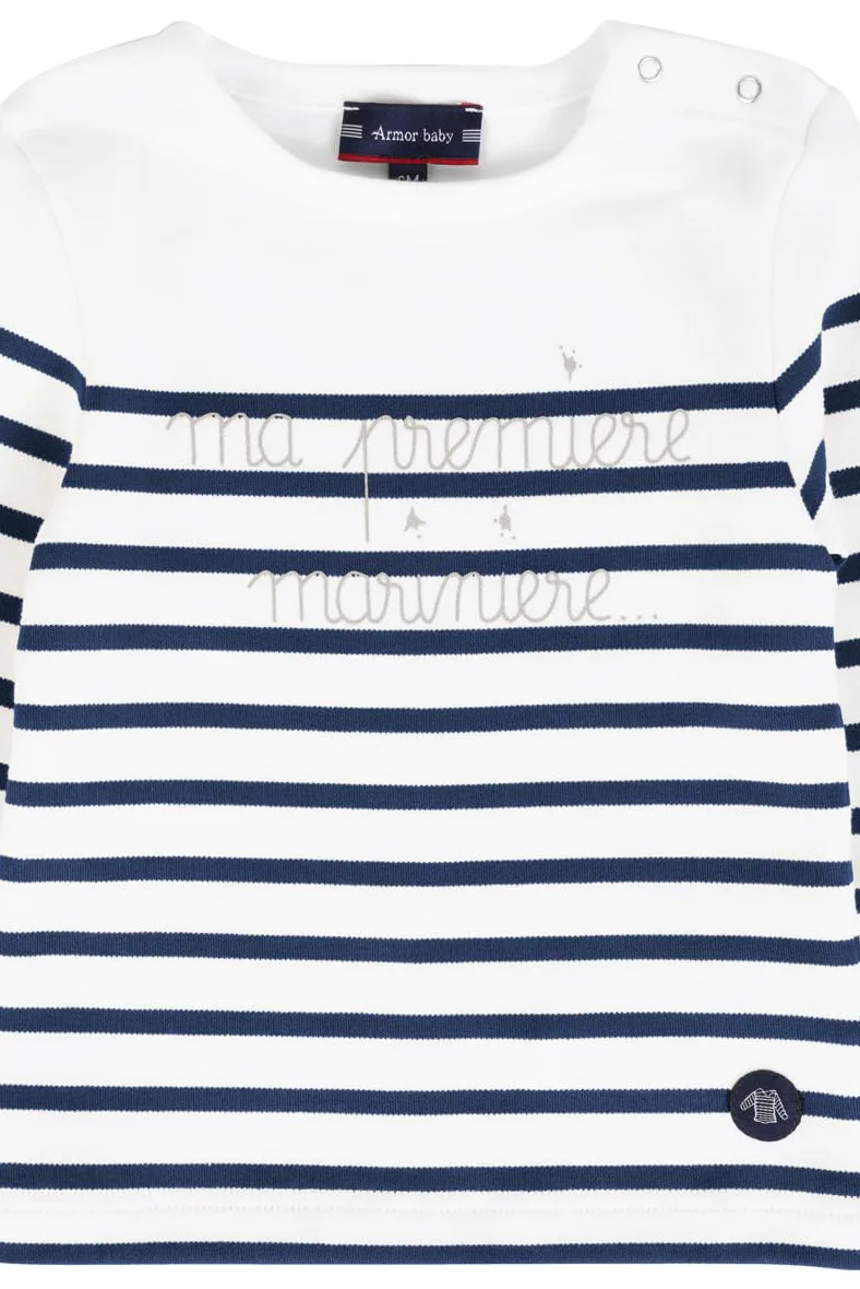 Armor Lux Ma 1ère marinière en Coton Baby