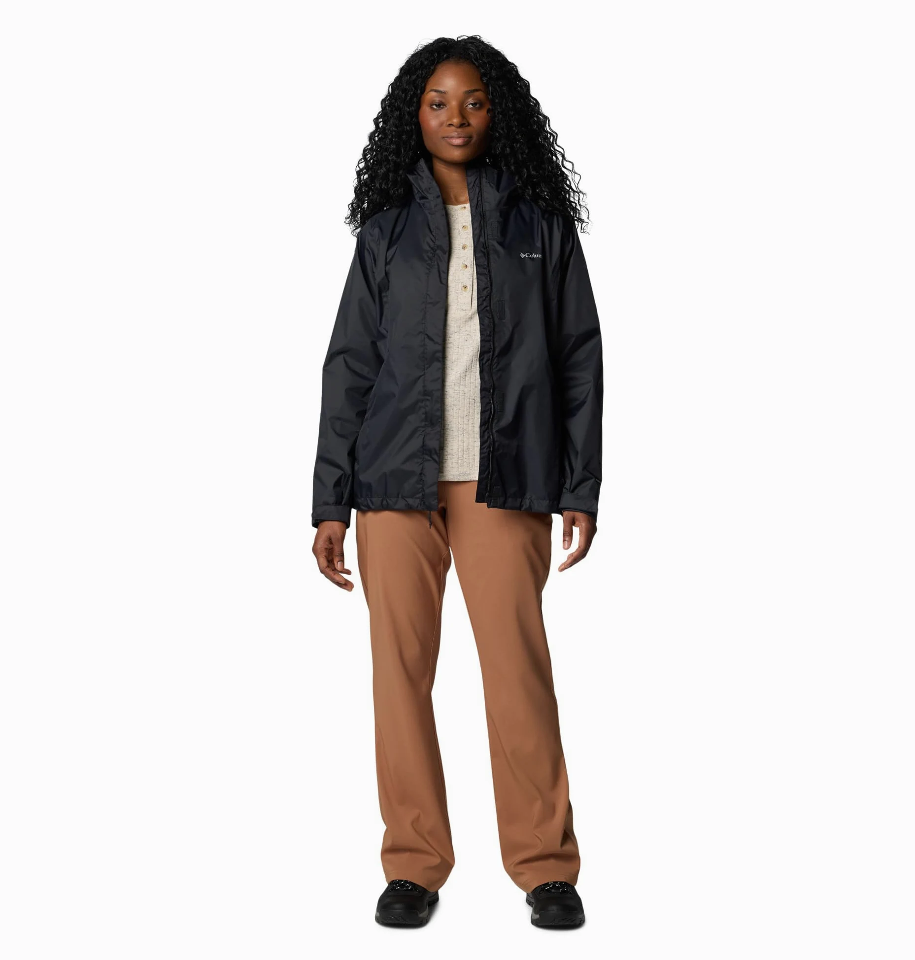 Columbia Arcadia II Veste À Capuche Imperméable et Respirante Veste de Pluie Femme