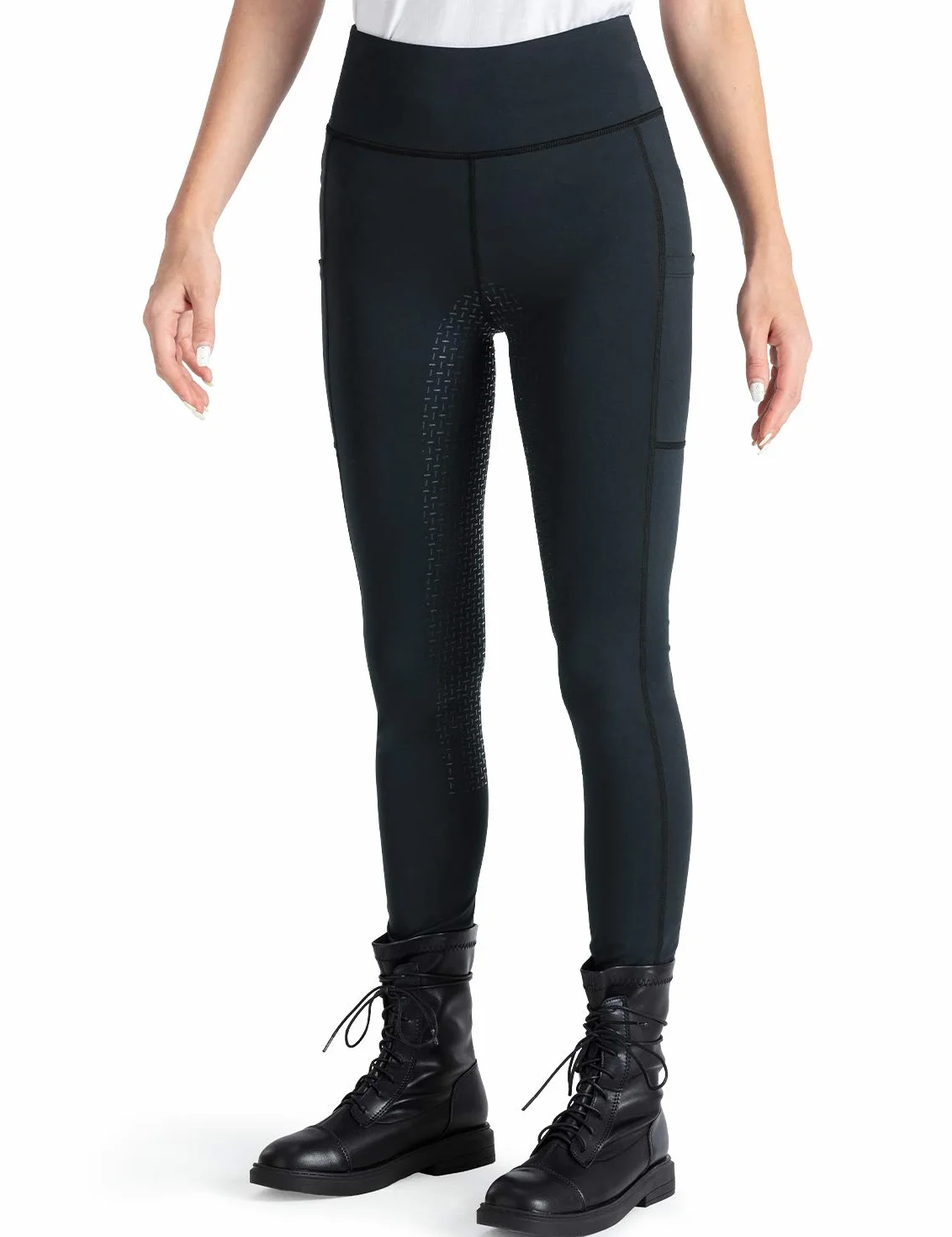 NAVISKIN Femme Pantalon d'équitation Active, Culotte à Fond Silicone,Fond intégral,Serré,Culottes d'équitation