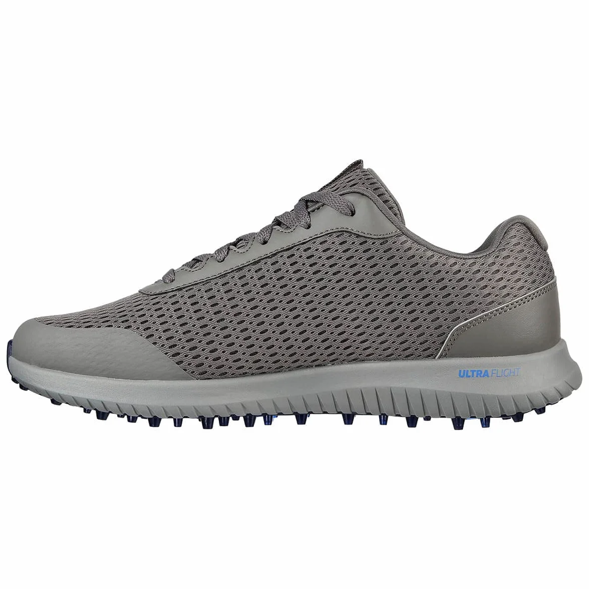 Skechers Homme Elite 5 Range Relaxed Fit Waterproof Spikeless Golf Shoe Baskets, Charcoal Textile/Navy Trim, 43.5 EU