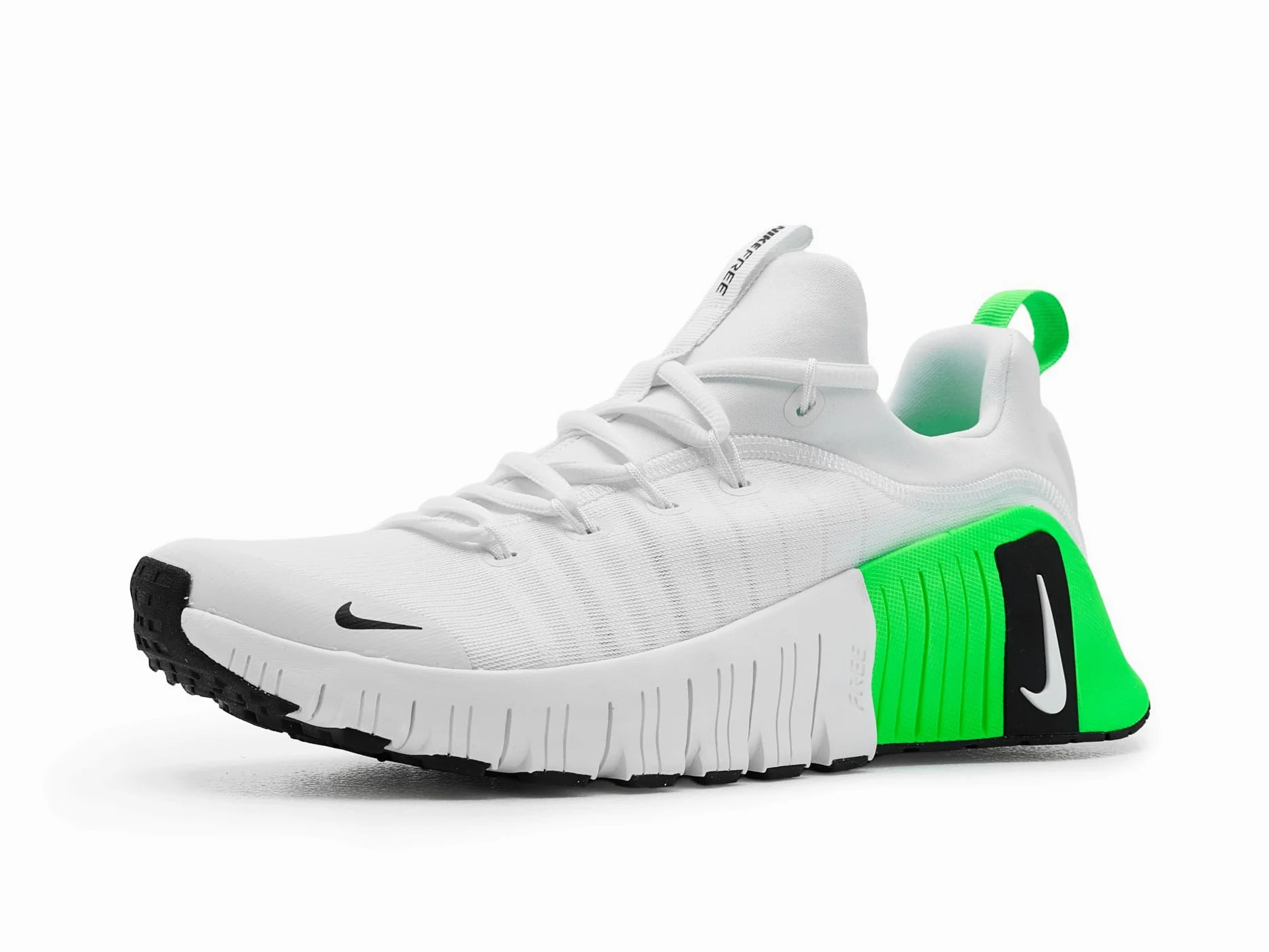 Nike Homme Free Metcon 6 Chaussure d'athlétisme, White/Black/Green Strike/Black, 44 EU