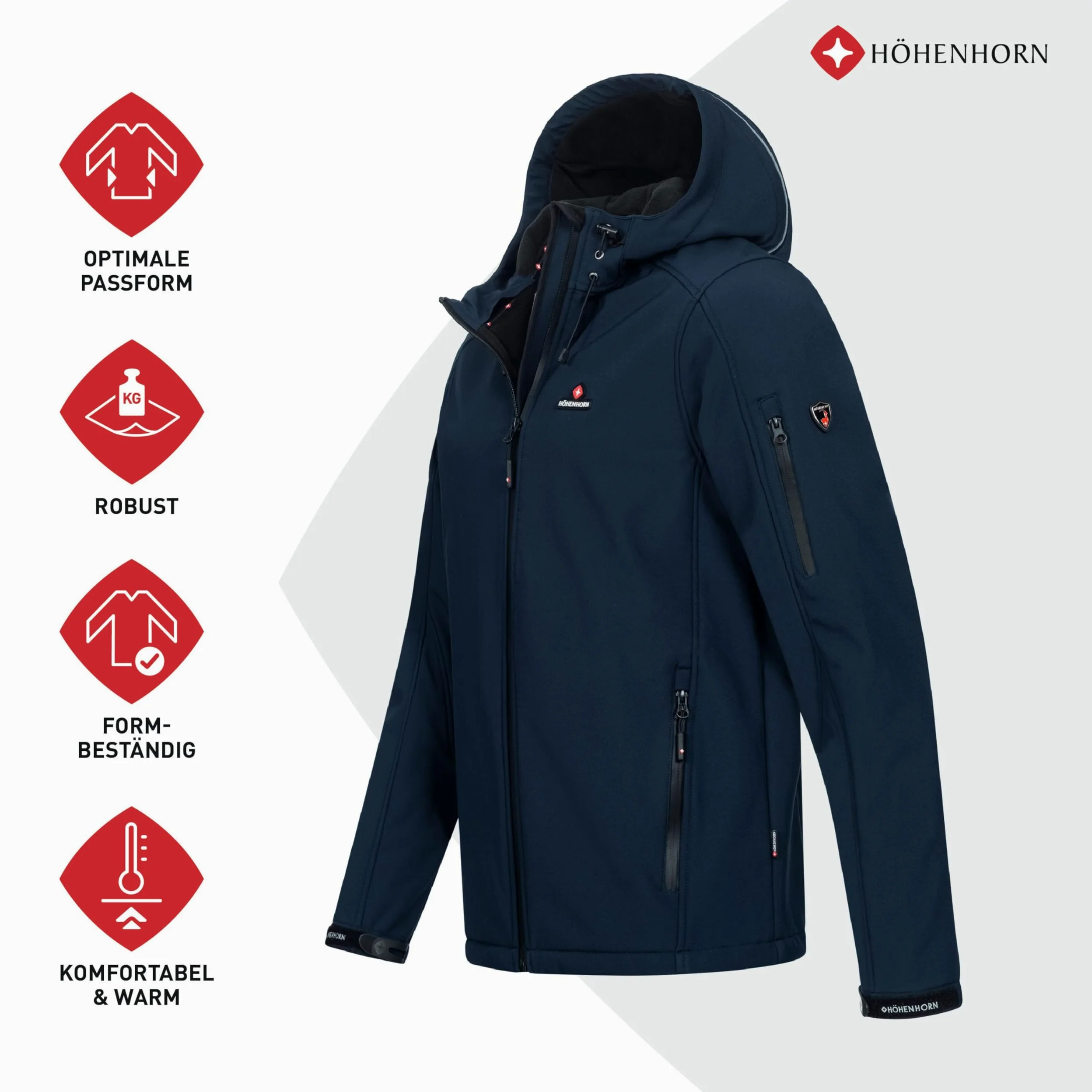 Höhenhorn Altus Veste Softshell pour homme Outdoor Function résistant à l'eau