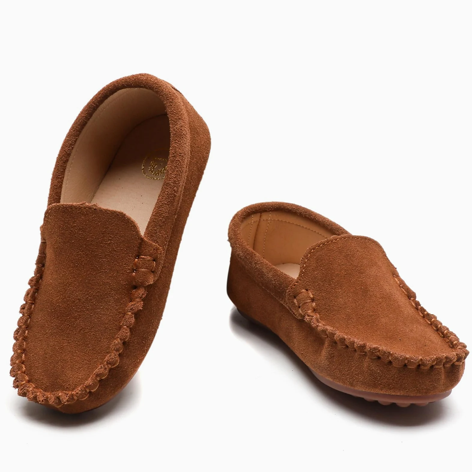 DADAWEN Garçon Classique Mocassins,Chaussure d'uniforme Scolaire Garçon Fille