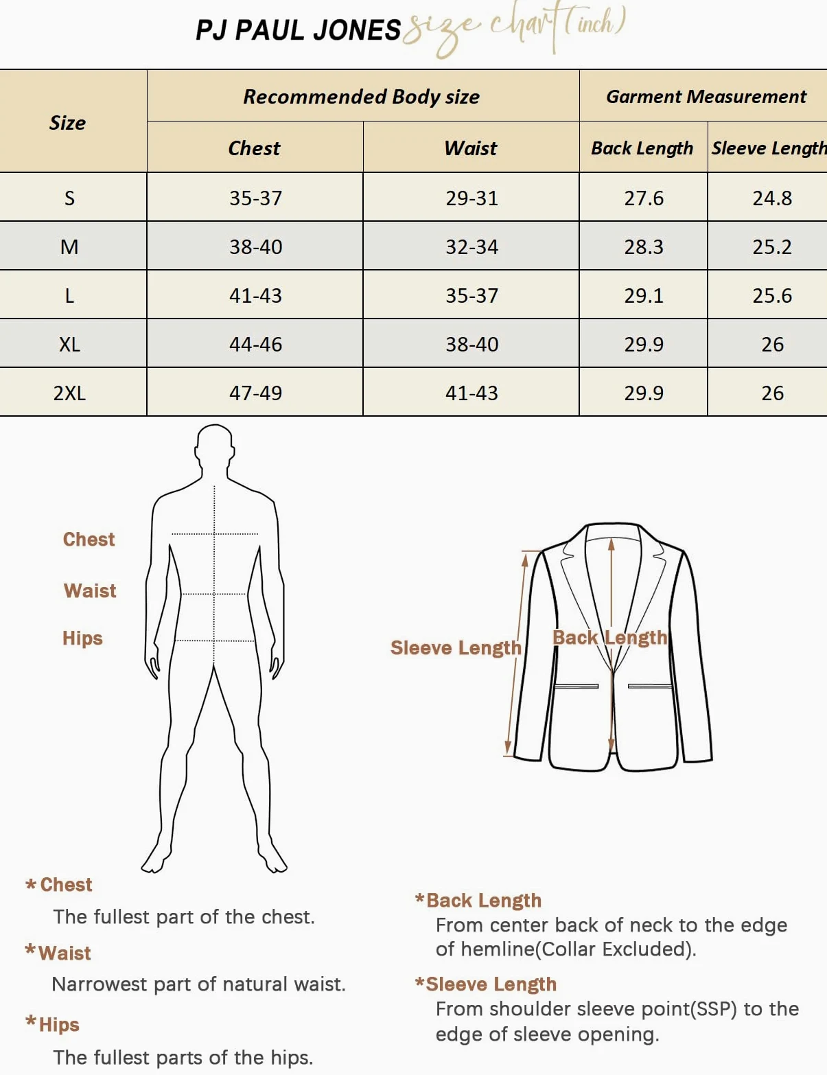 PJ PAUL JONES Blazer décontracté en coton et lin pour homme - Léger - 2 boutons - Non doublé