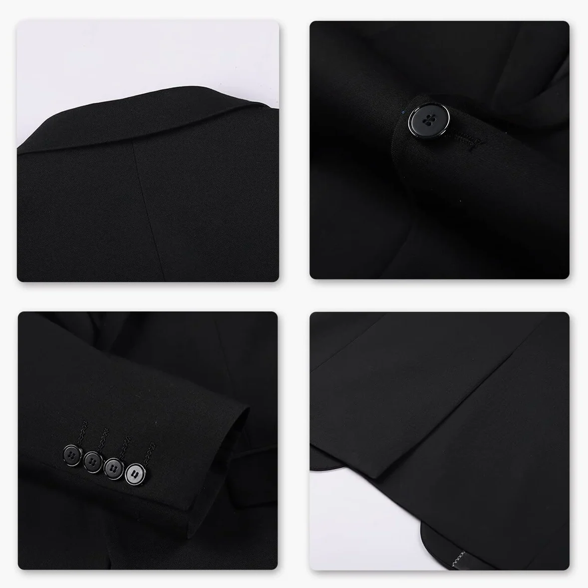 YOUTHUP Blazer Homme Slim Fit Formel avec Deux Boutons Classqiue Veste Couleur Unie Mariage d'affaires Bal