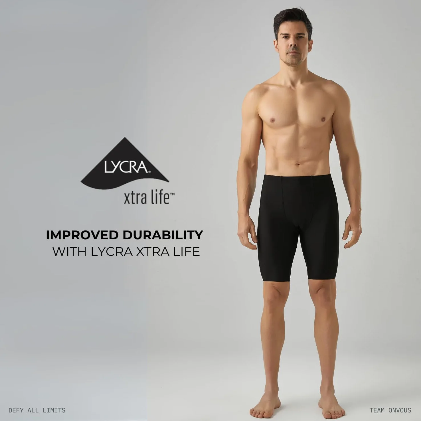 Onvous Short de bain pour homme | Jammer de maillot de bain athlétique pour homme | Jammer pour la natation pour homme | Taille 28-38
