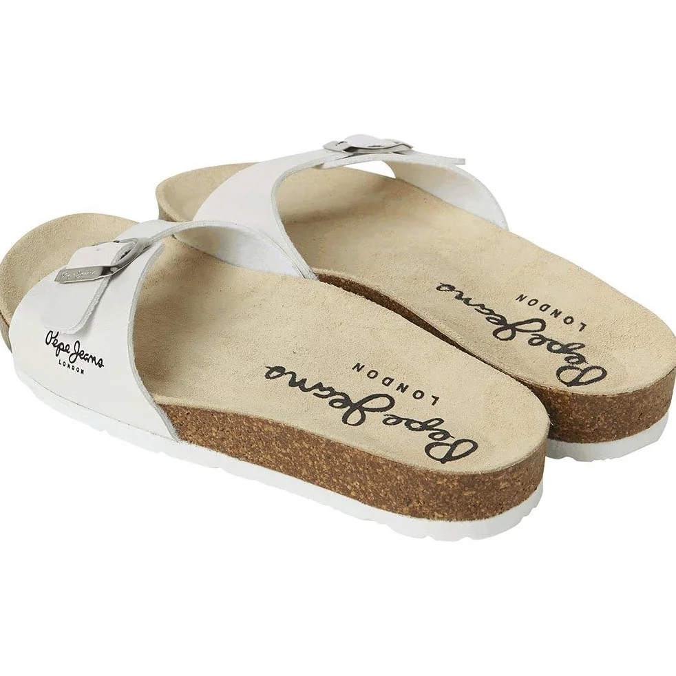 Pepe Jeans Sandales anatomiques Oban Pearly White