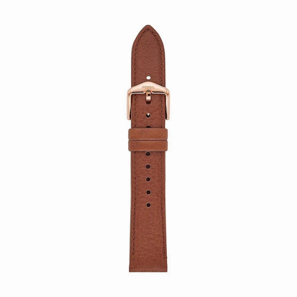 Fossil Femmes Bracelet de Montre en Cuir, Acier Inoxydable ou Silicone de 18 mm