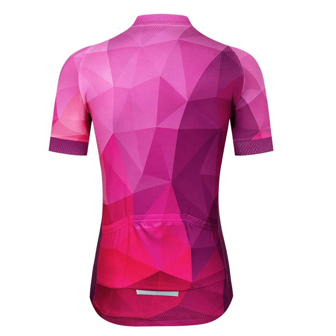 Maillot de cyclisme à manches courtes pour femme, taille S à 3XL