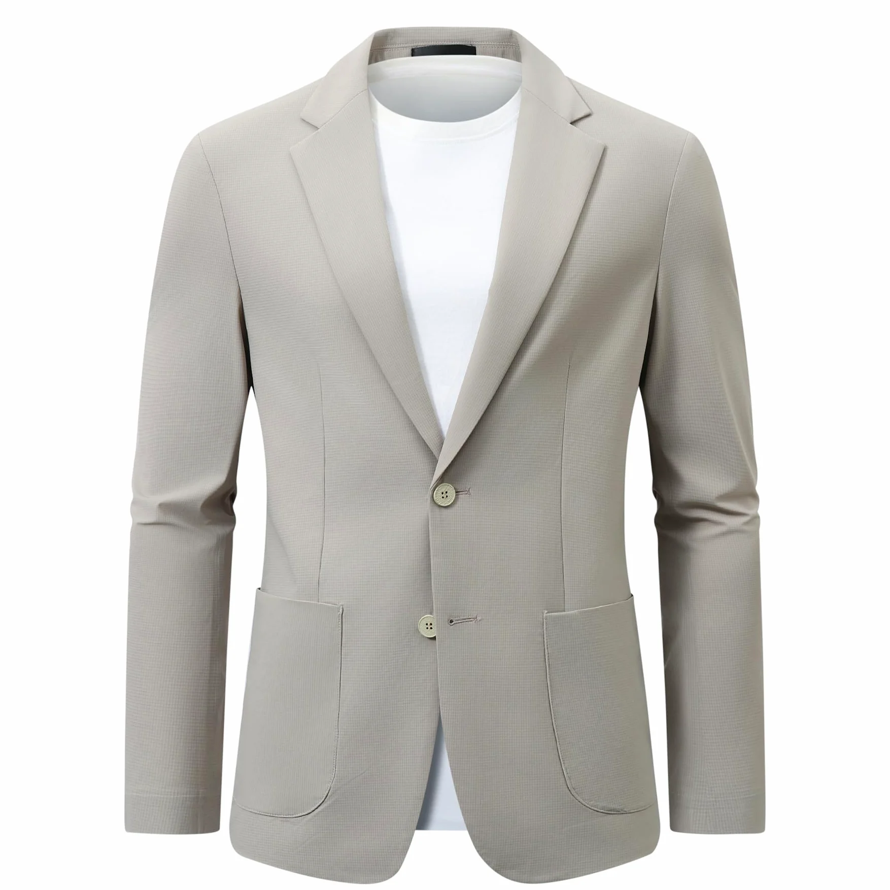 Allthemen Homme Blazer Extensible Boutonné Veste Casual Élégante Protection Solaire Costume Jacket Été
