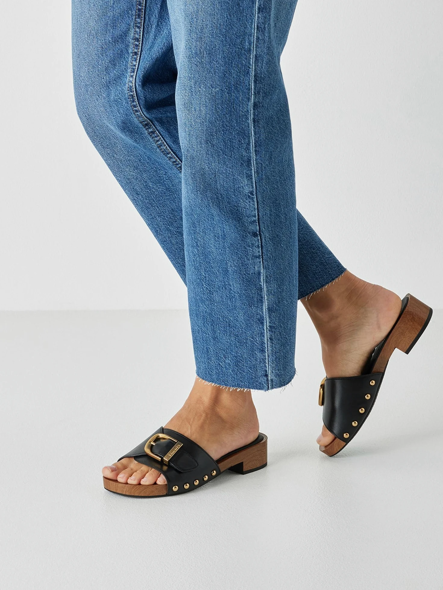 Tamaris Mule femme à talon compensé en cuir
