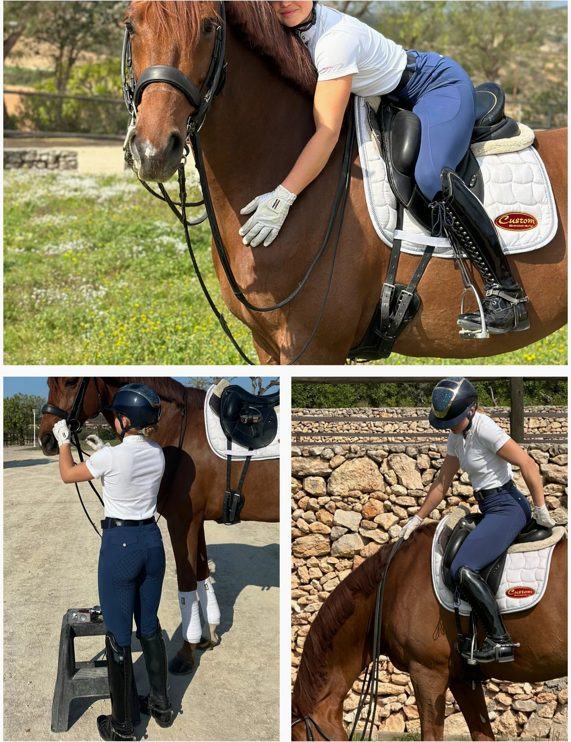 FitsT4 Sports Pantalon d'équitation pour femme - Taille haute - Avec poches