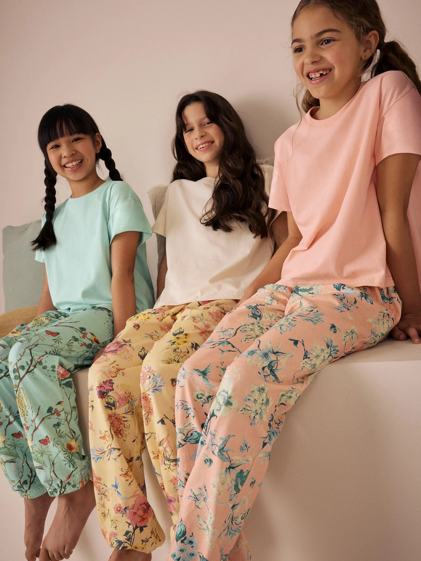 NEXT Fille Lot de 3 Pyjamas à Fleurs