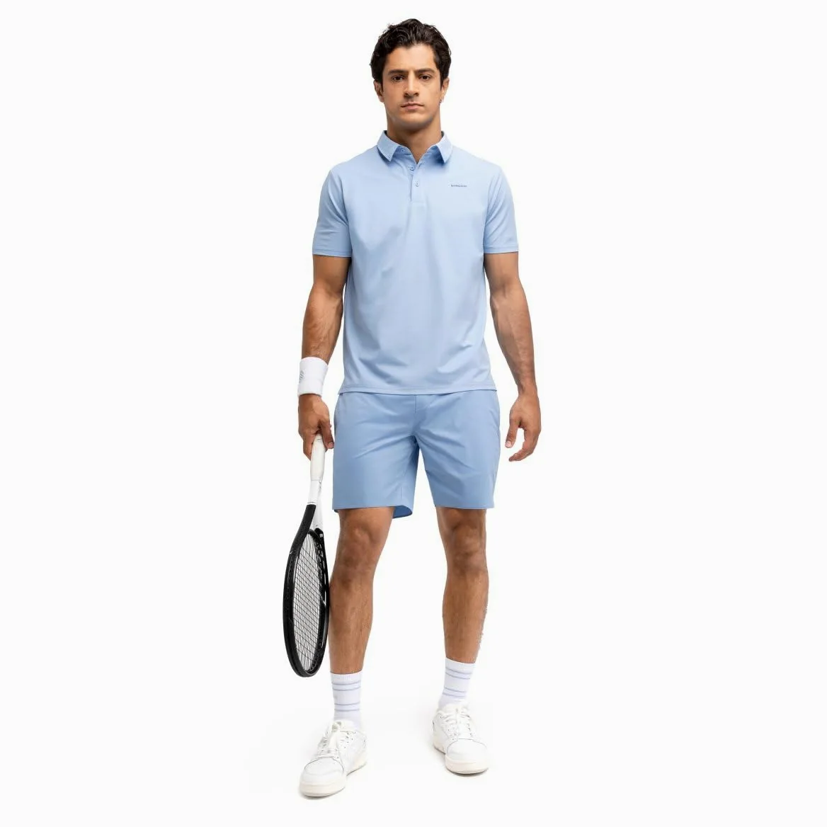 SIROKO - Short de Tennis Technique Velozix Light Blue