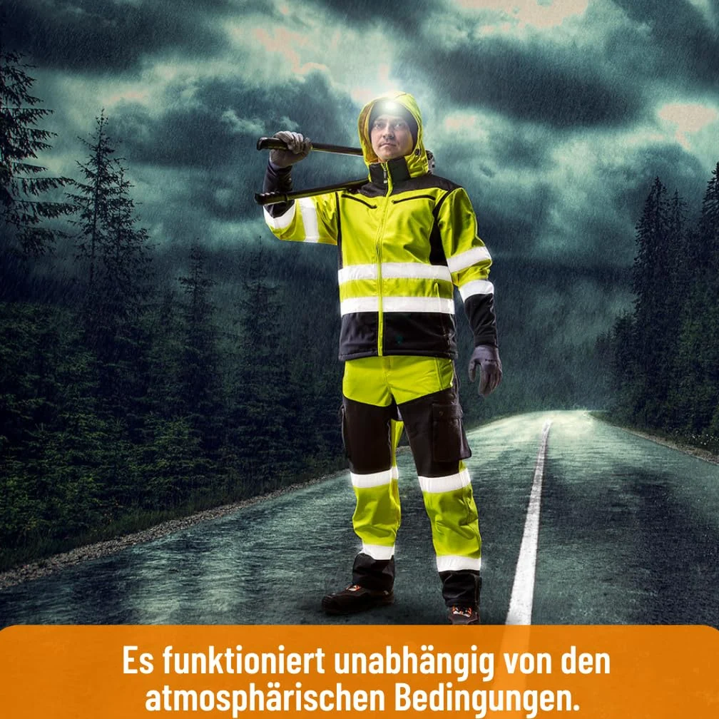 Veste haute visibilité avec bandes réfléchissantes d'alerte en ISO 20471 Veste Orange Jaune Fluo Veste de pluie veste de travail d'alerte protection sécurité Veste