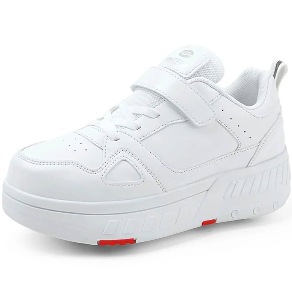 Chaussures de Skateboard 2 en 1 Fille Garçon Patins à Roulettes Sneakers Sport Outdoor