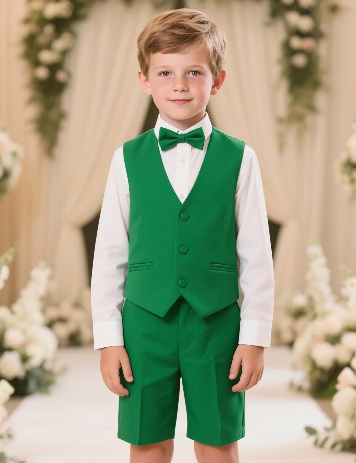Costume 2 pièces pour garçon - Tenue de mariage - Gilet et pantalon - 3 à 16 ans